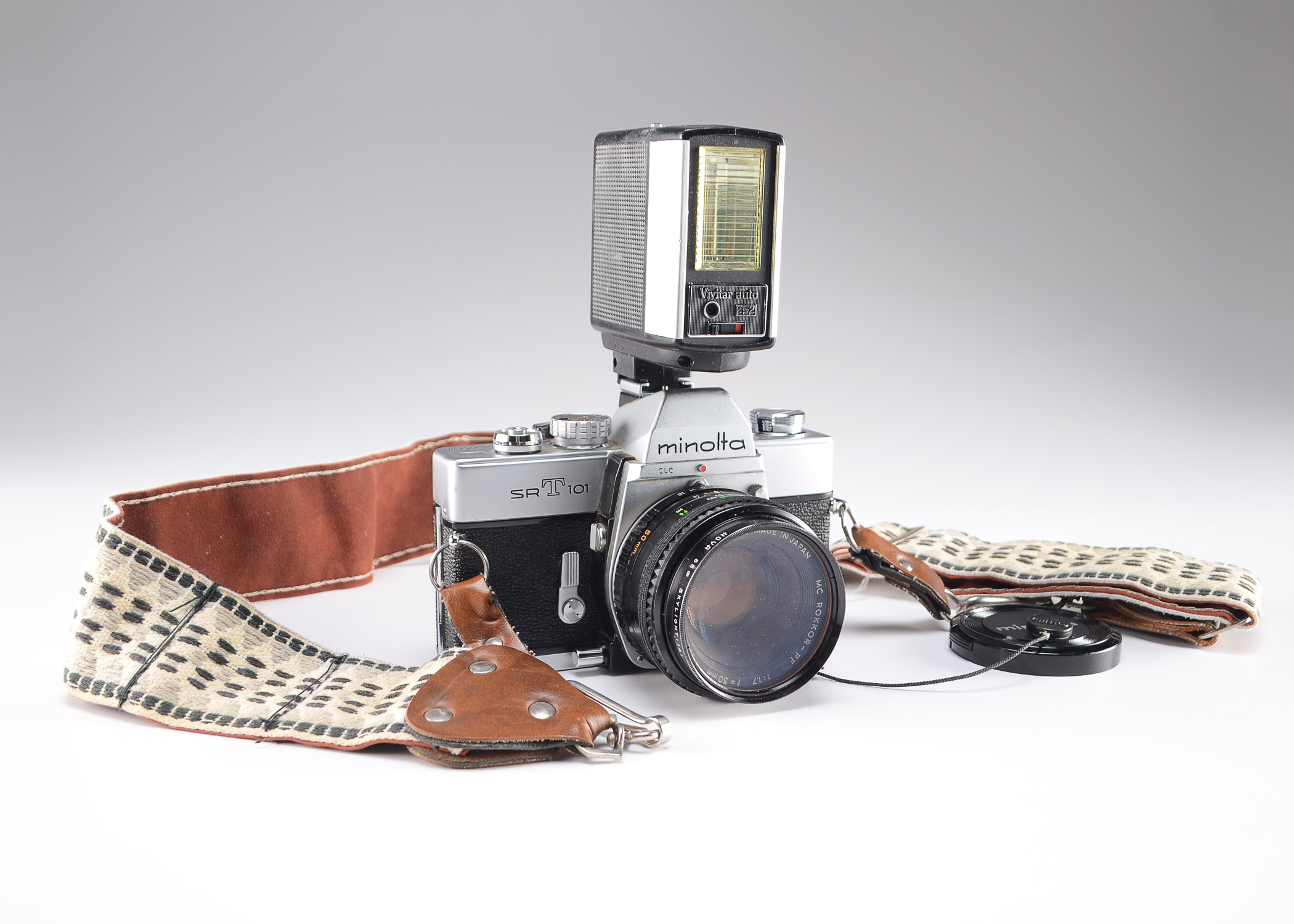 Vintage Minolta SRT 101 Film Camera in Case