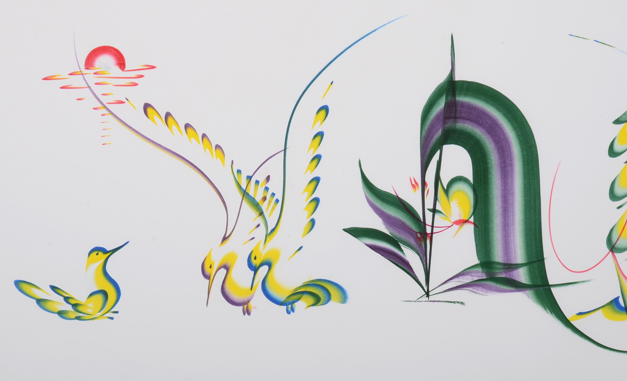 Hand Painted Calligraphy Art