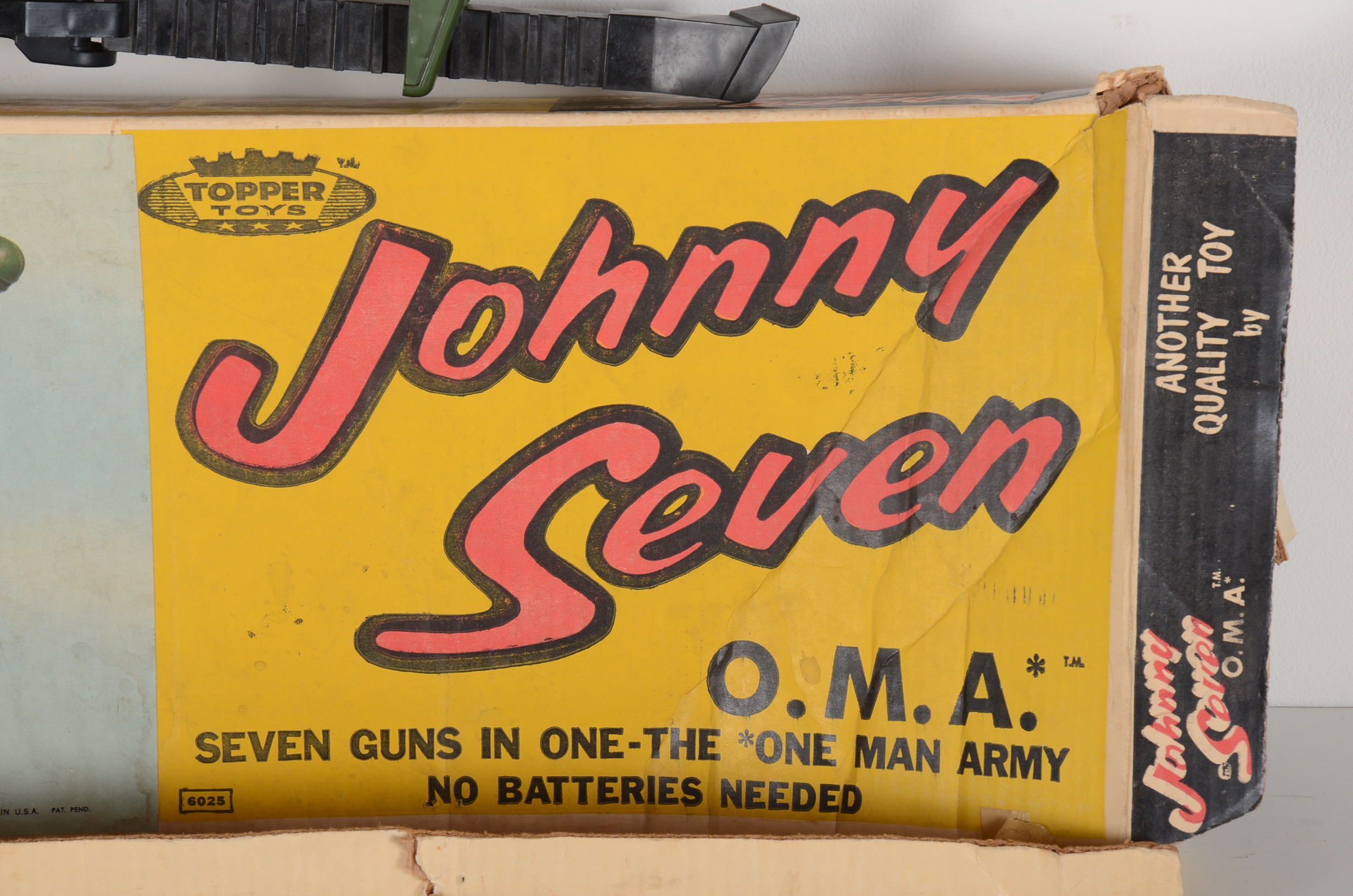 Vintage Johnny Seven "One Man Army" Topper Toys Gun In Original Box