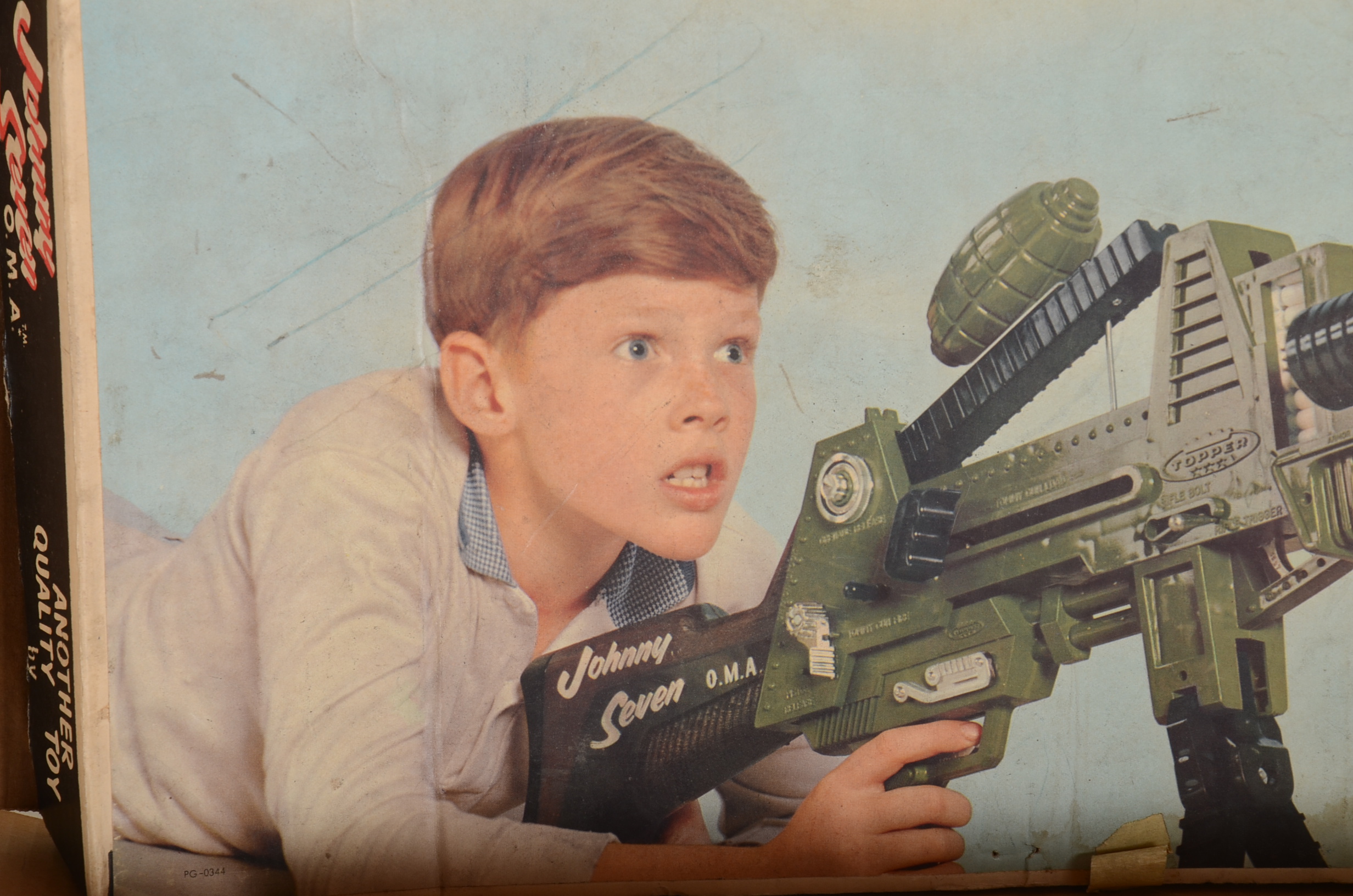 Vintage Johnny Seven "One Man Army" Topper Toys Gun In Original Box