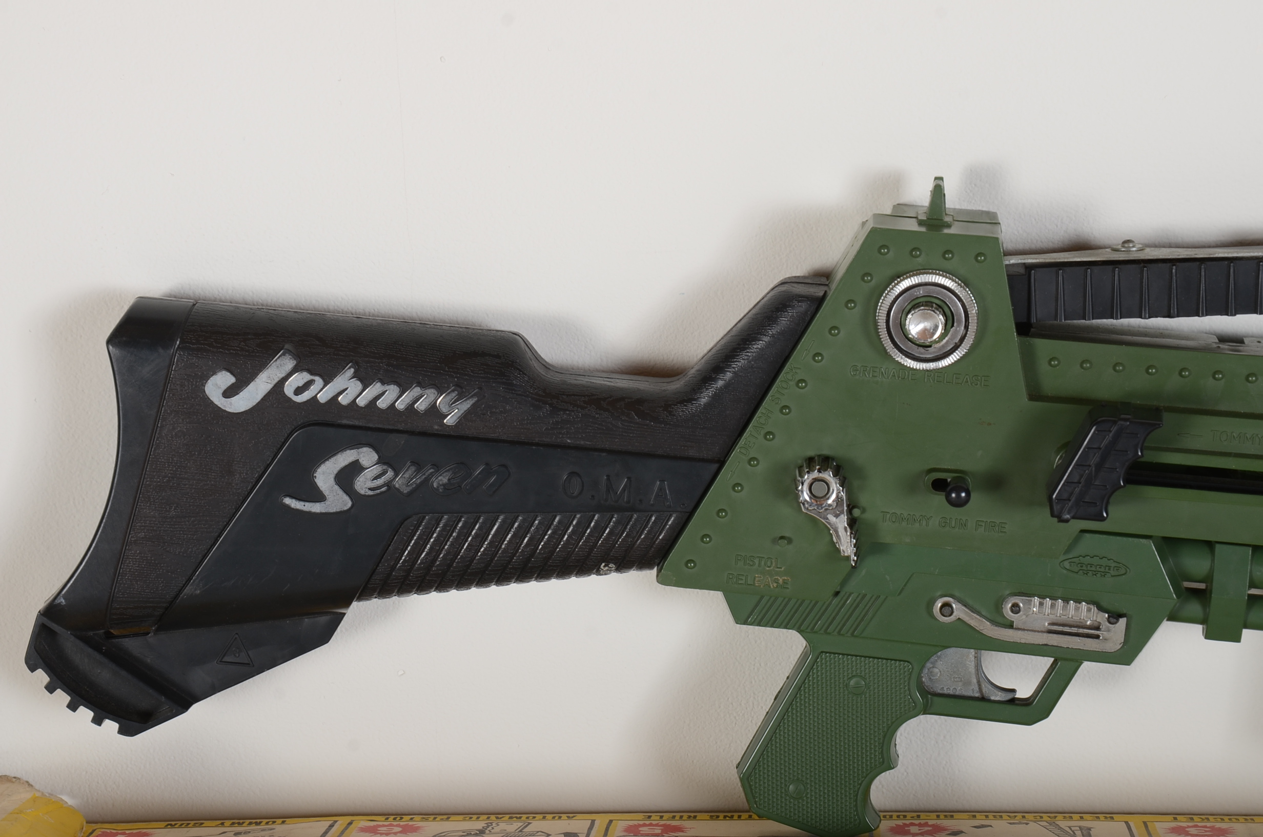 Vintage Johnny Seven "One Man Army" Topper Toys Gun In Original Box