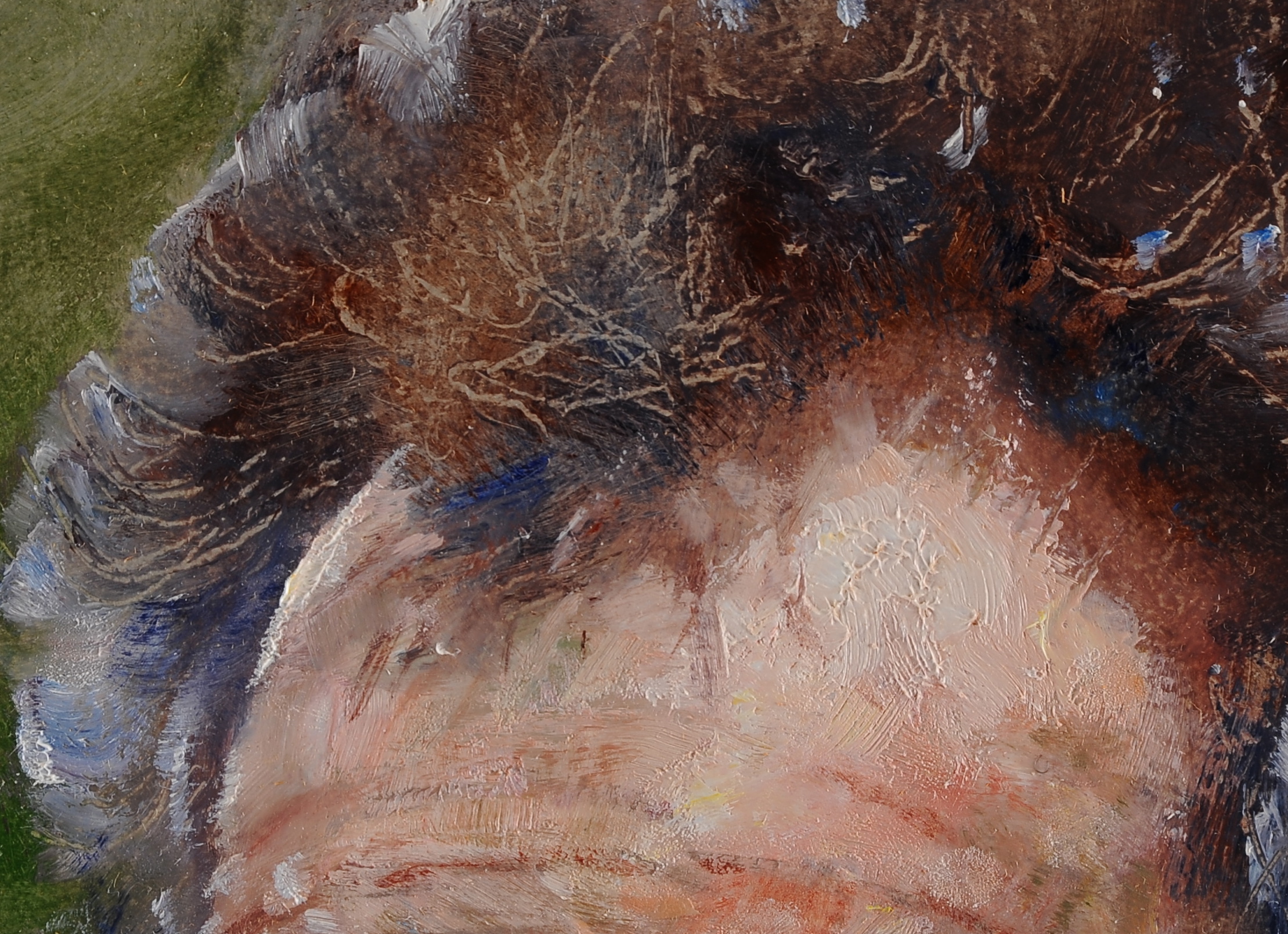 W. Kime Original Oil on Board, Portrait