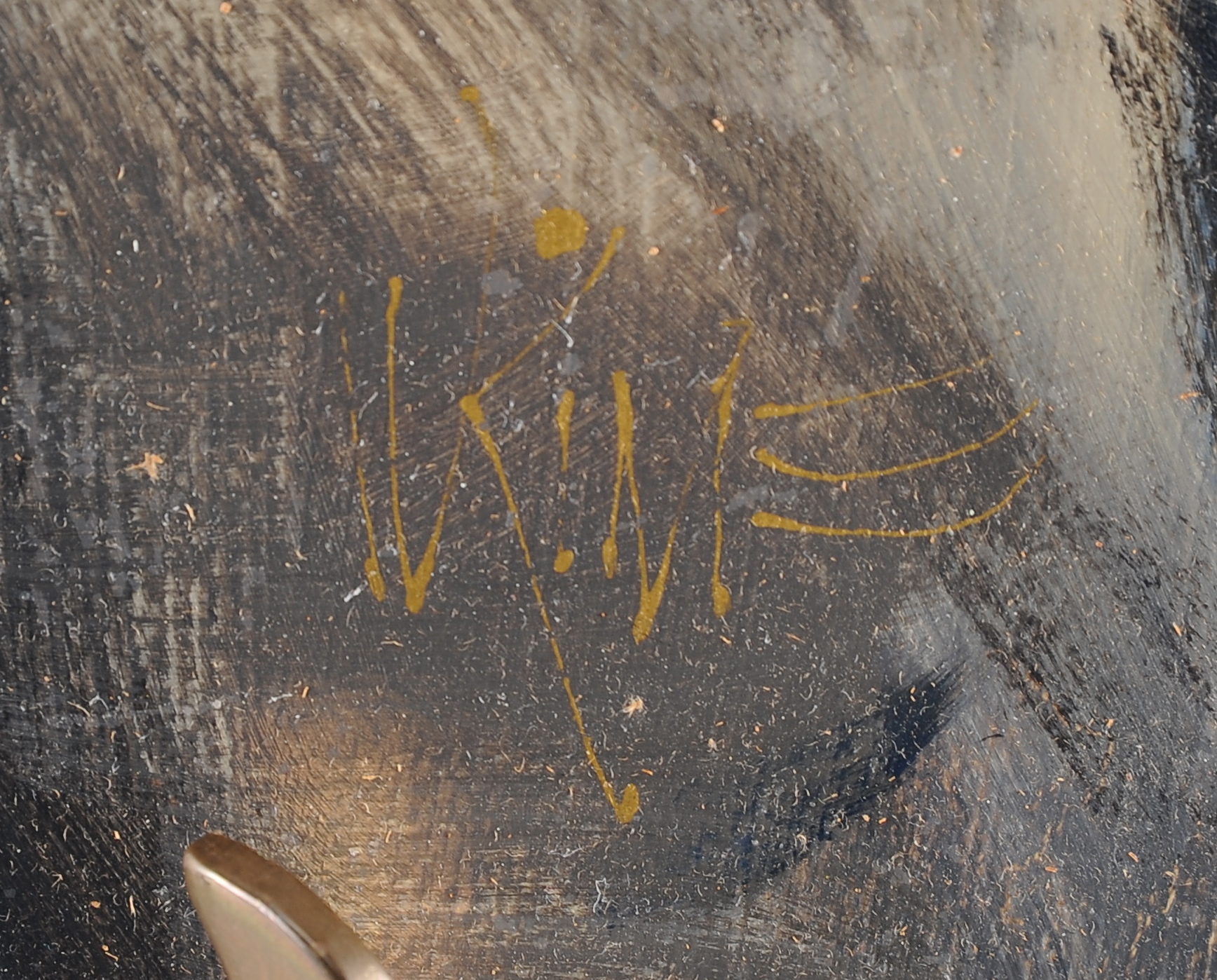 W. Kime Original Oil on Board, Portrait