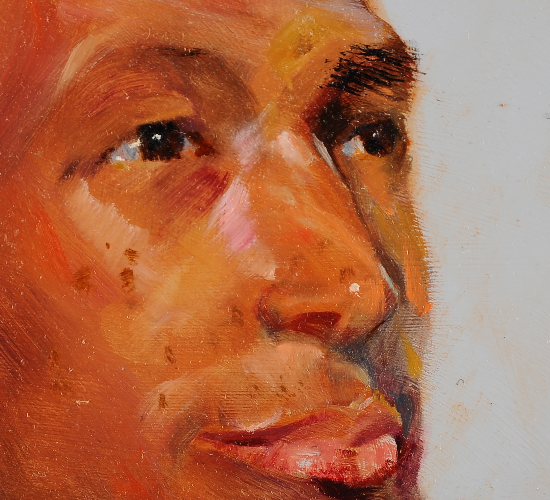 Original Oil Painting on Board by W. Kime, Portrait 