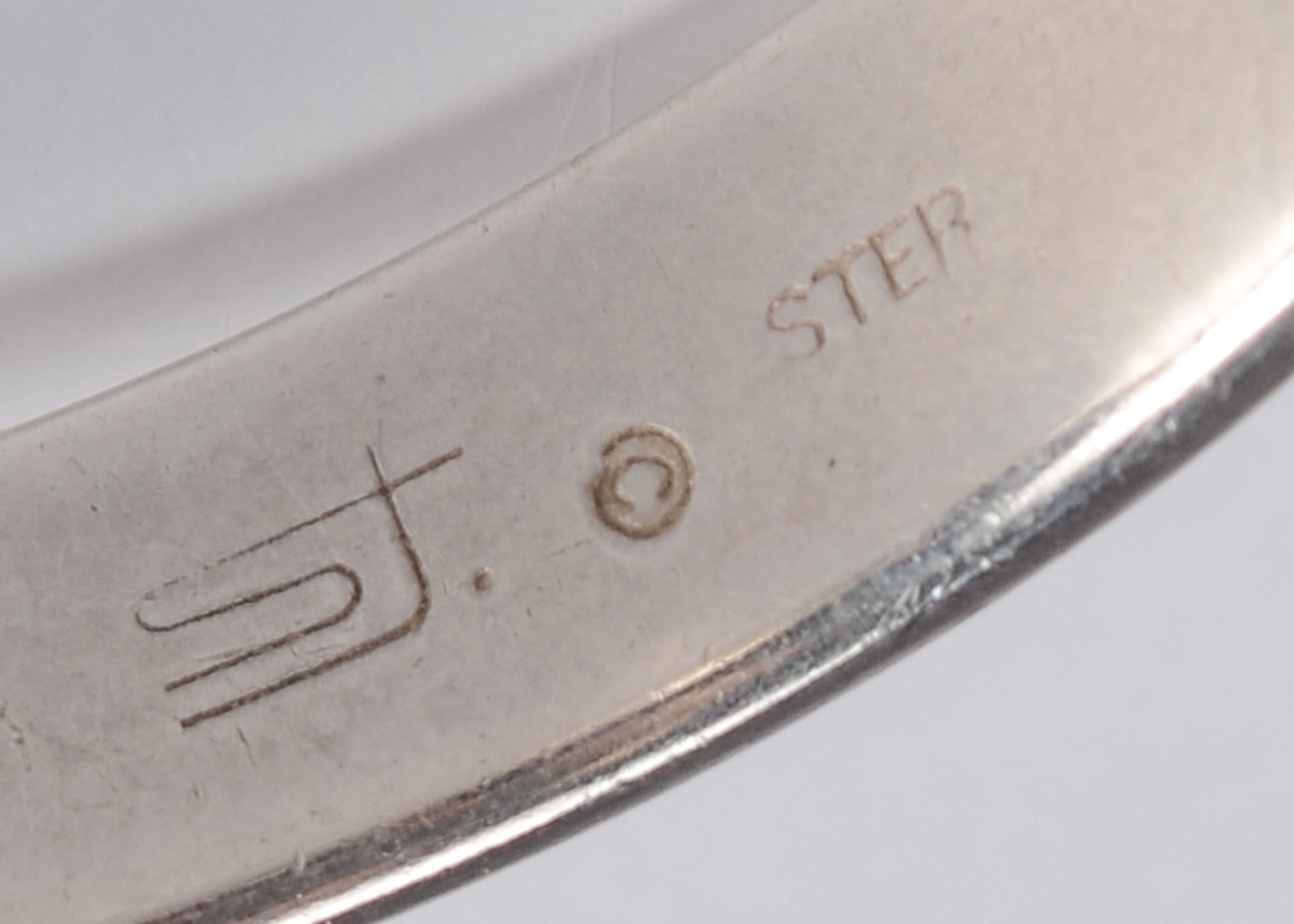 Modern Sterling Bracelet with Interchangeable Stones