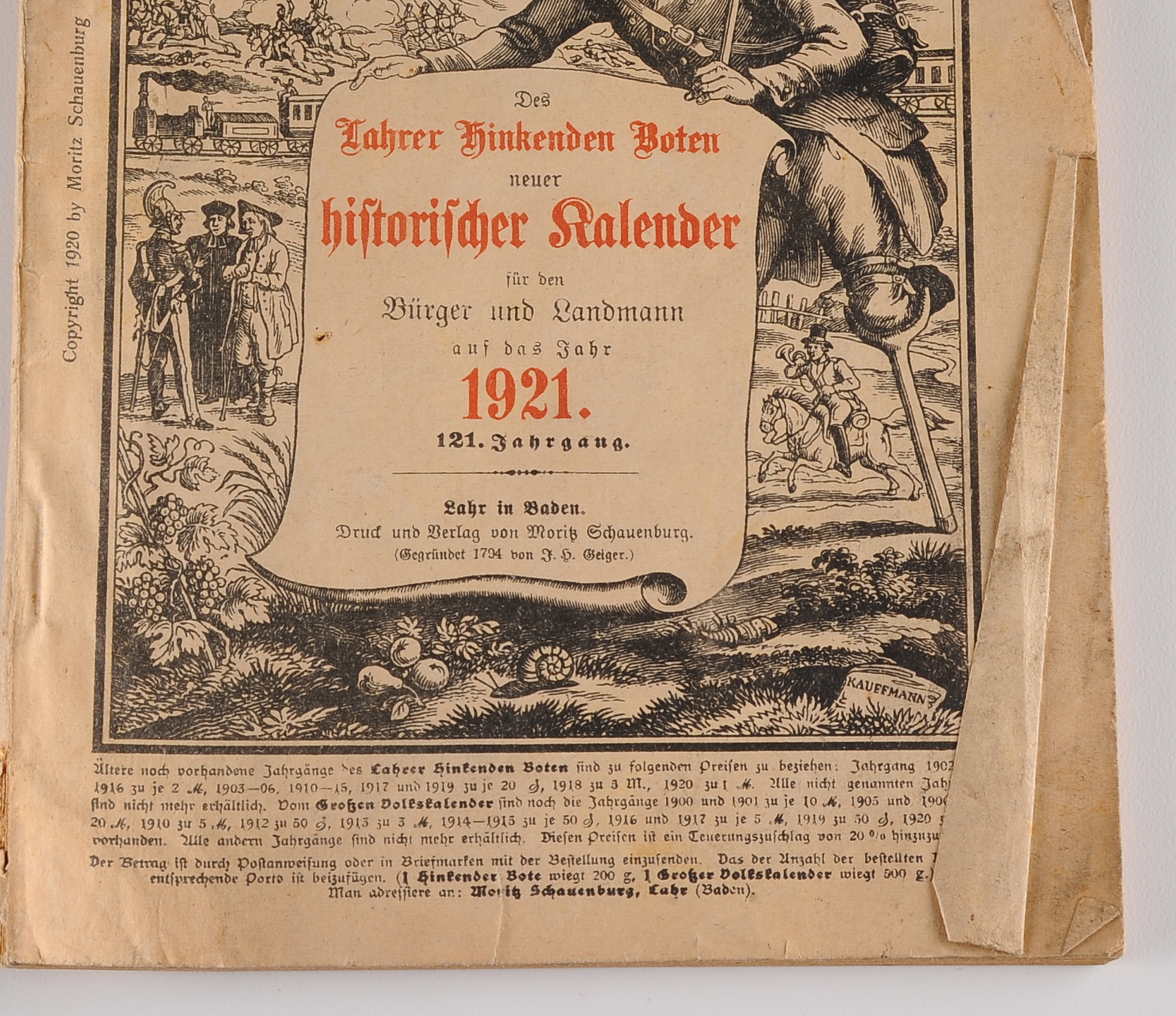 Three Vintage Magazines and Two German Language Almanacs 