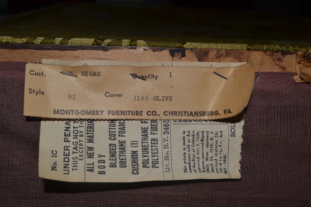 Vintage Montgomery Furniture Company Chair