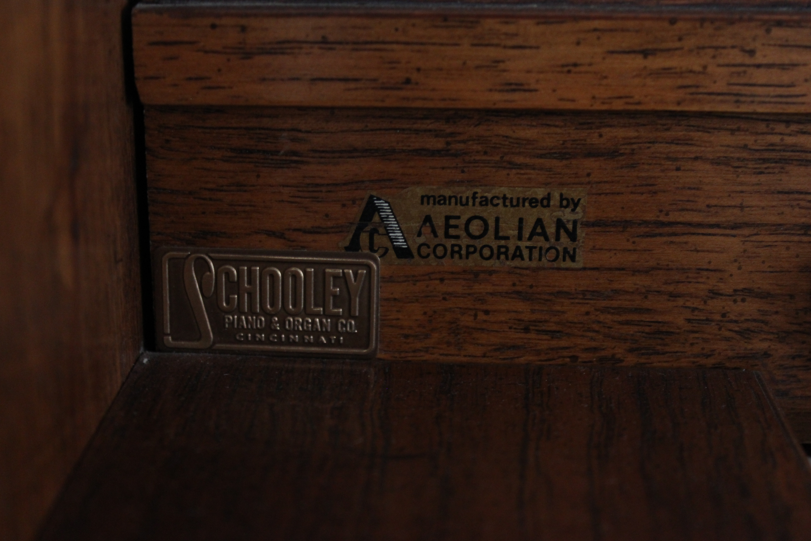 Upright Standard Piano Player, Bench, Piano Rolls and Sheet Music