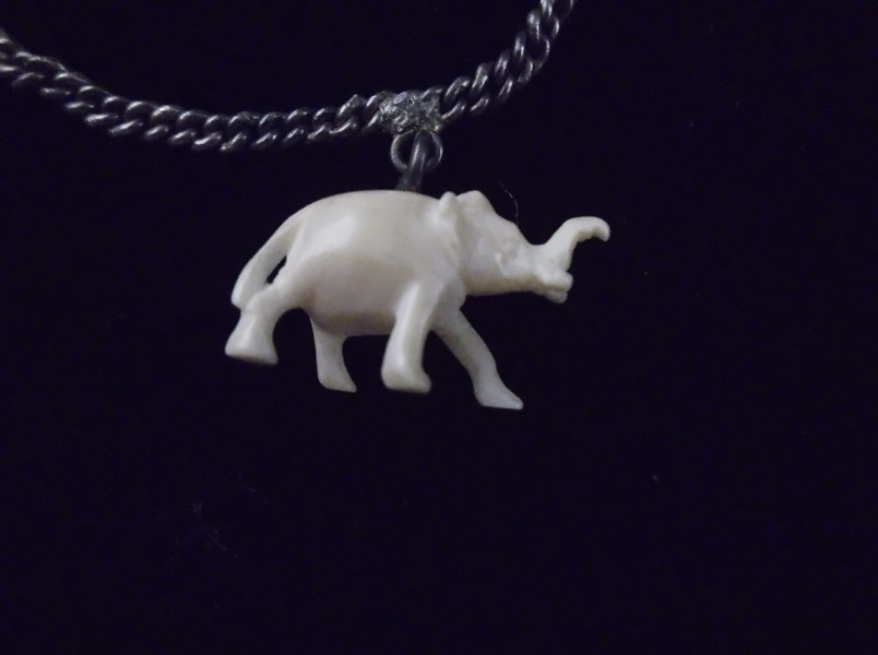 Hand Carved Ivory Charm Bracelet 