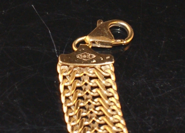 14K Yellow Gold Italian Milor Chain Link Bracelet