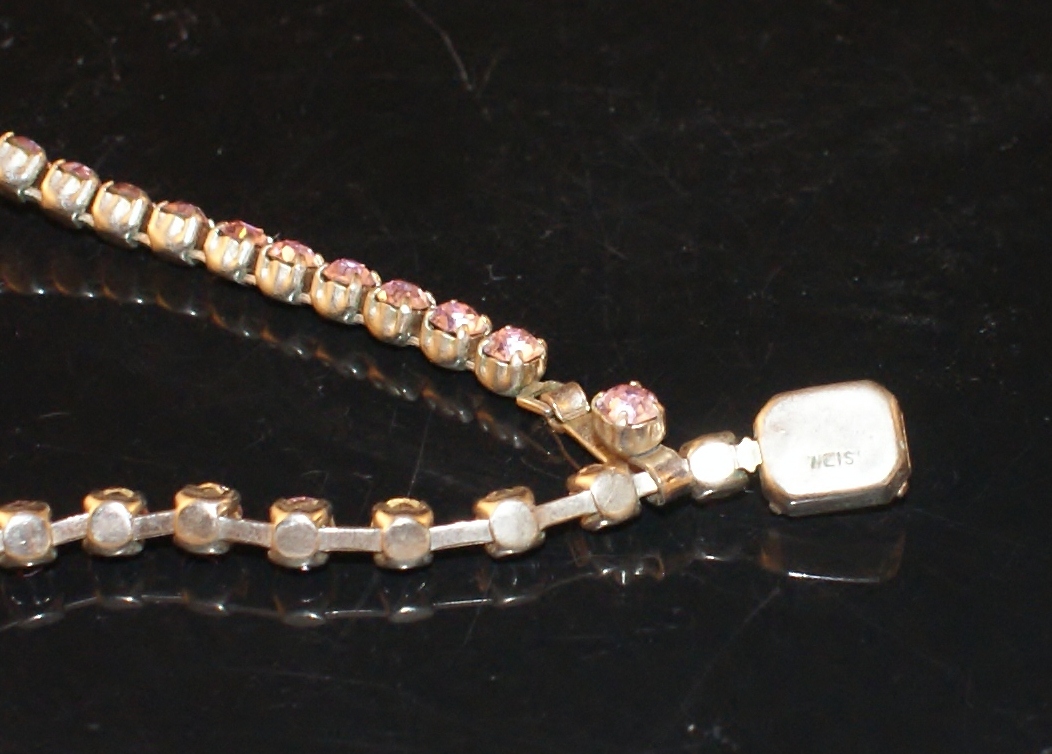 Vintage Rhinestone Jewelry Lot Weiss