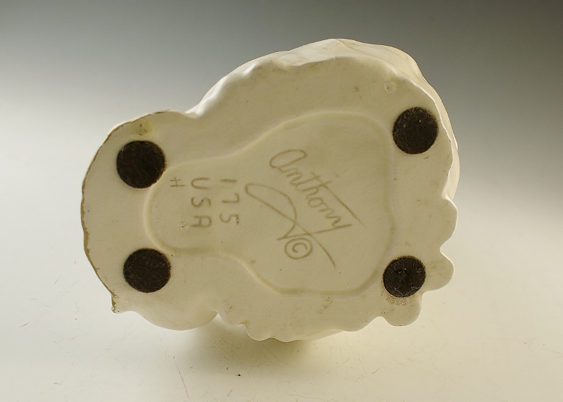 White Anthony Long Haired Cat Figurine