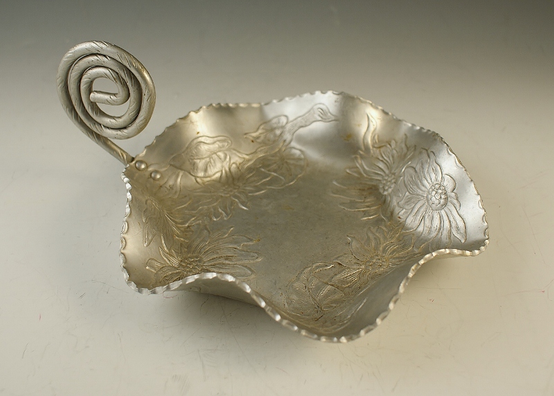 Pewter and Brass Servers