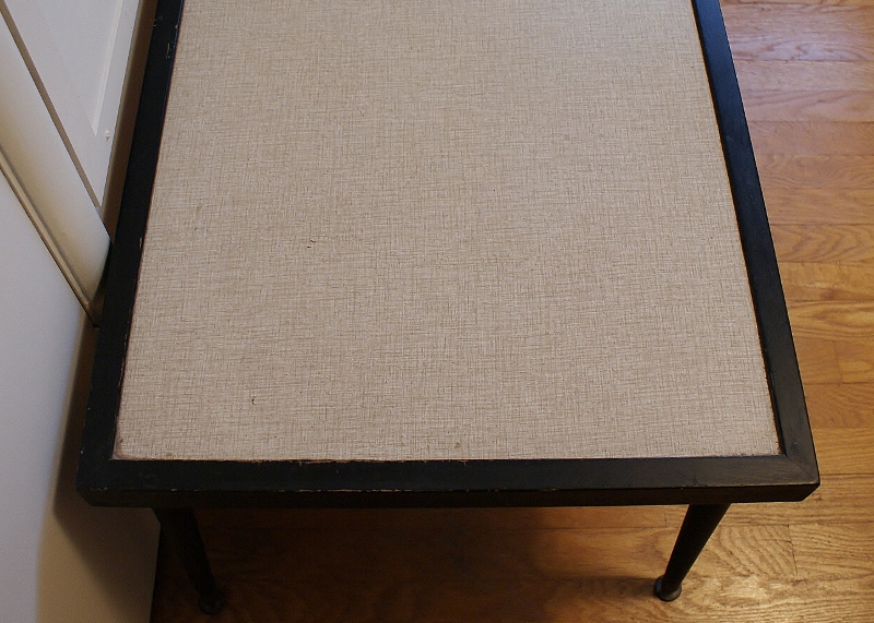 Mid Century Modern Black and Formica Top Coffee Table