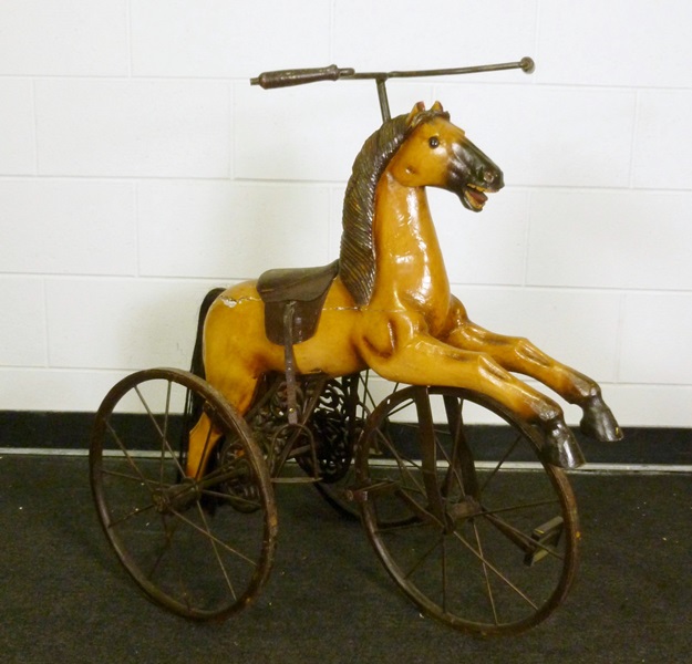 Victorian Style Horse Form Tricycle 