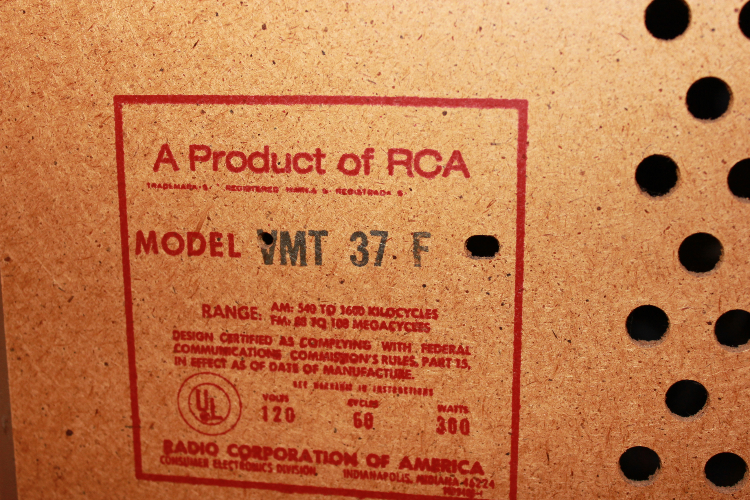 RCA Stereo Console with Record Player and Radio