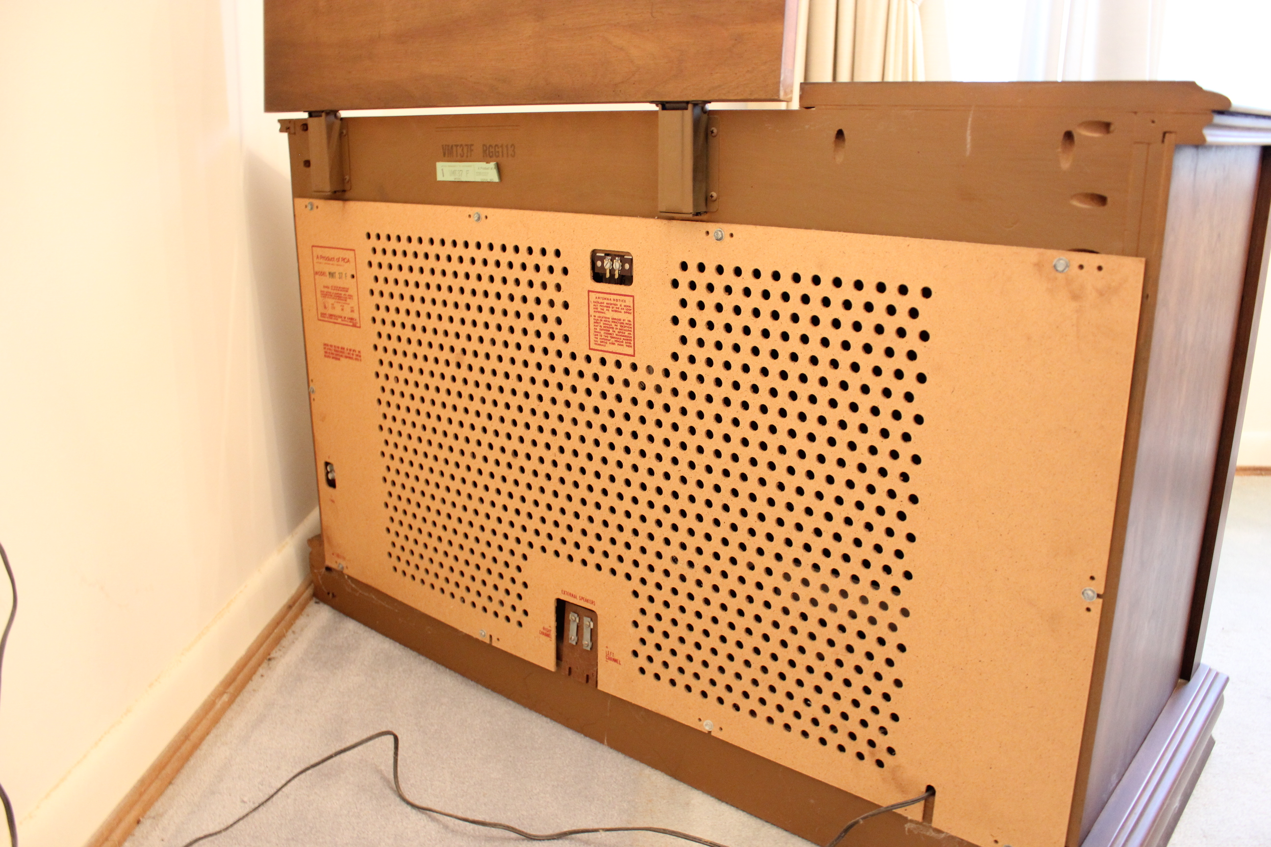 RCA Stereo Console with Record Player and Radio