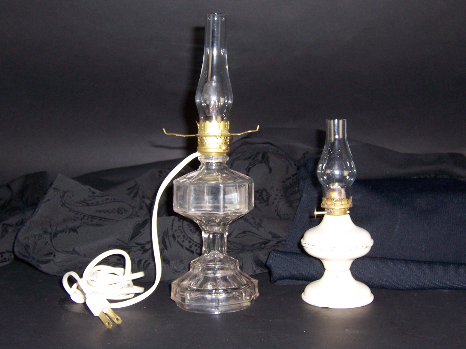Vintage Hurricane Lamps