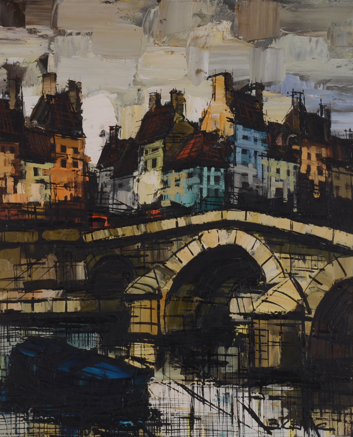 Original Boris Cenic Oil on Canvas Painting