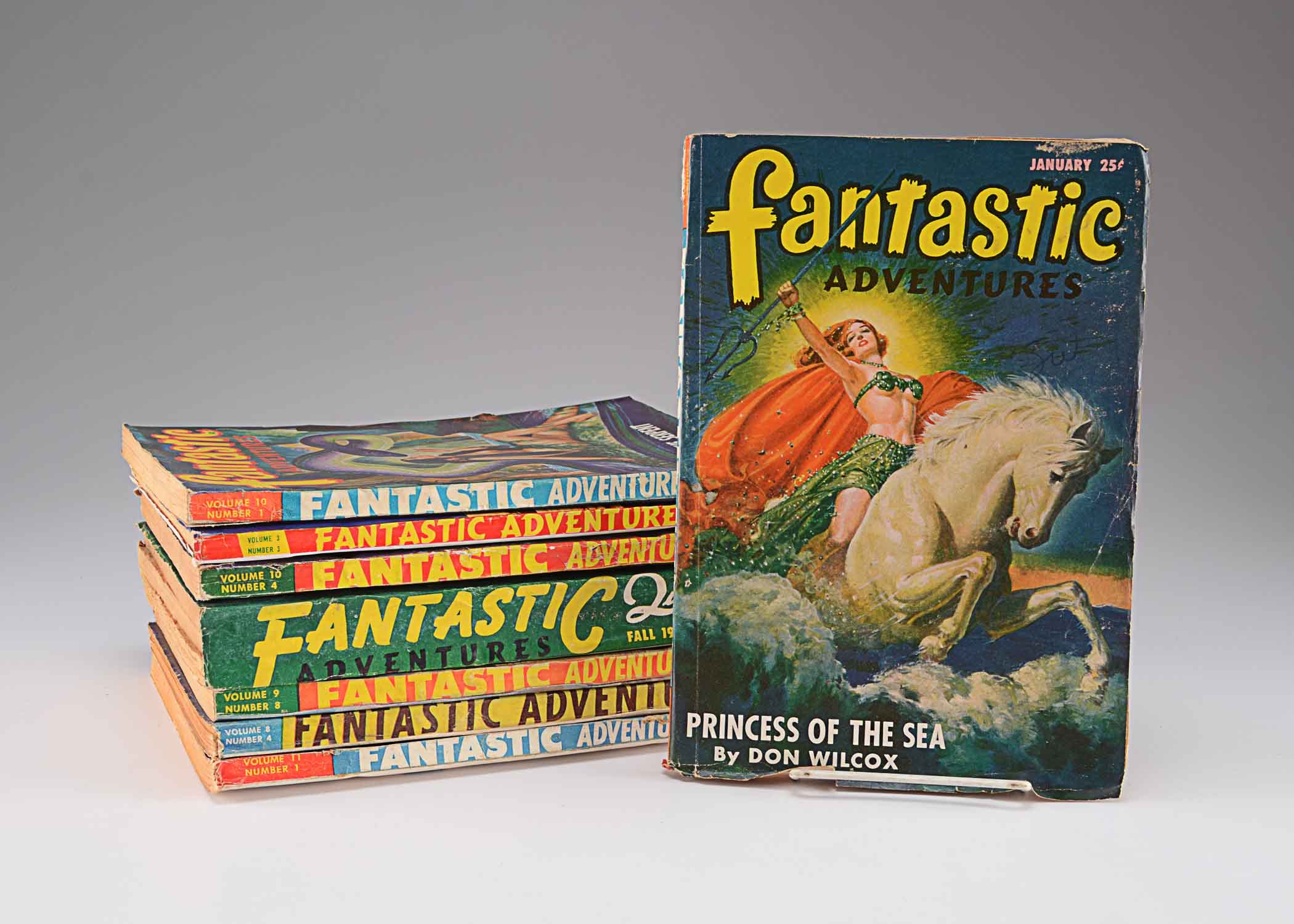 1940s "Fantastic Adventures" Science Fiction Magazines Include Fall '49 Reissue