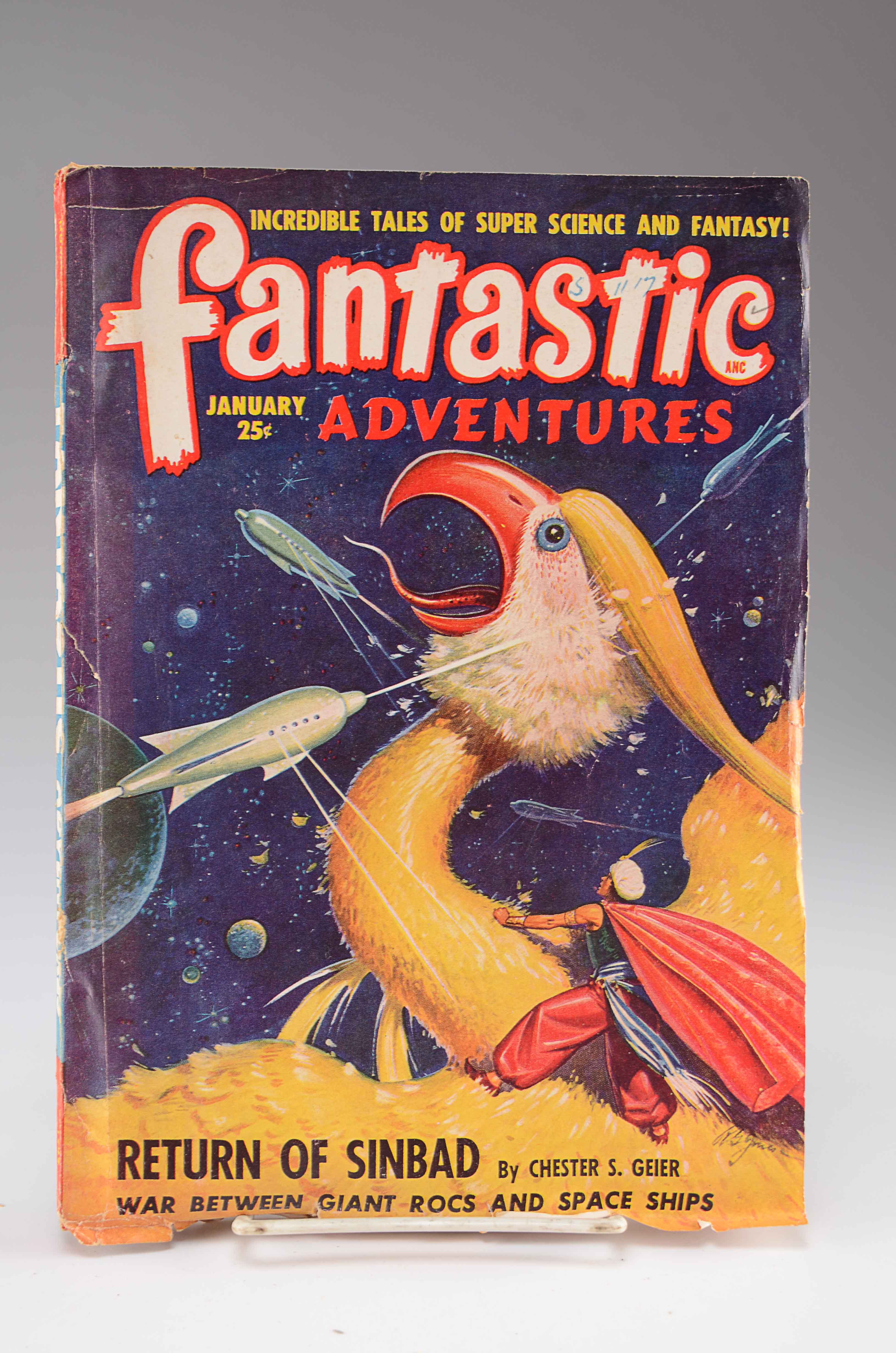 1940s "Fantastic Adventures" Science Fiction Magazines Include Fall '49 Reissue
