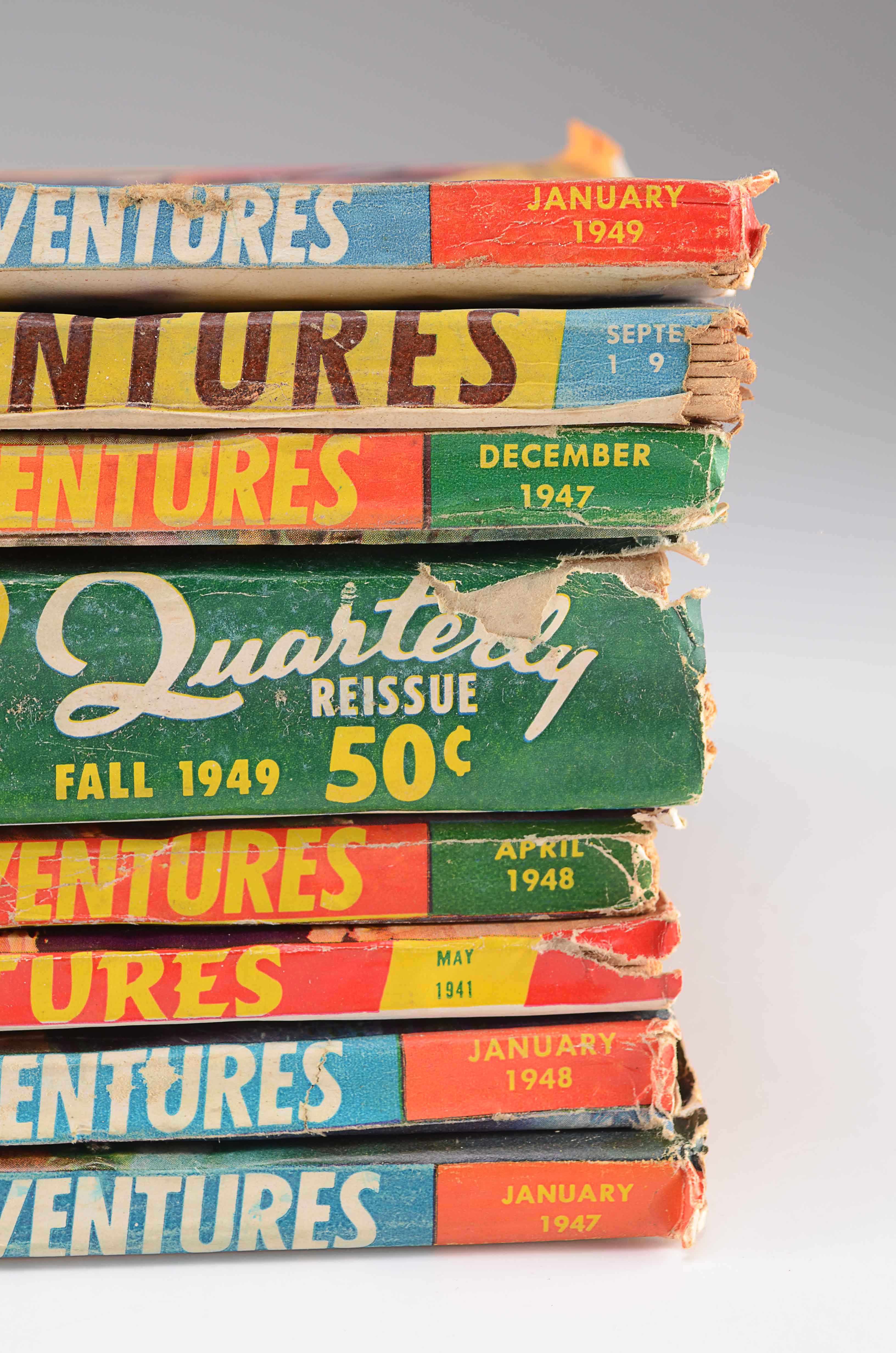 1940s "Fantastic Adventures" Science Fiction Magazines Include Fall '49 Reissue