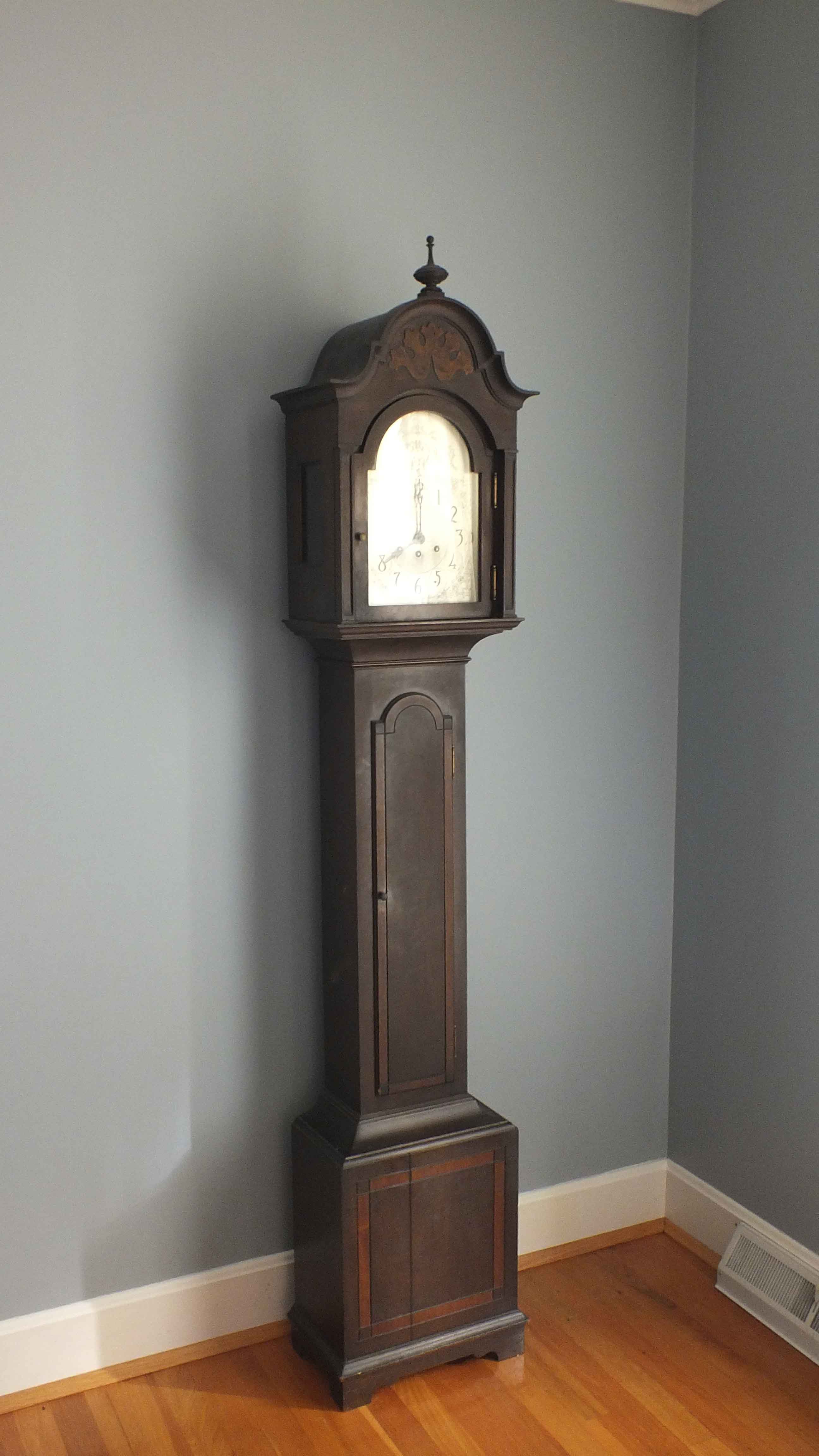  Antique Herschede Hall Grandmother Clock 