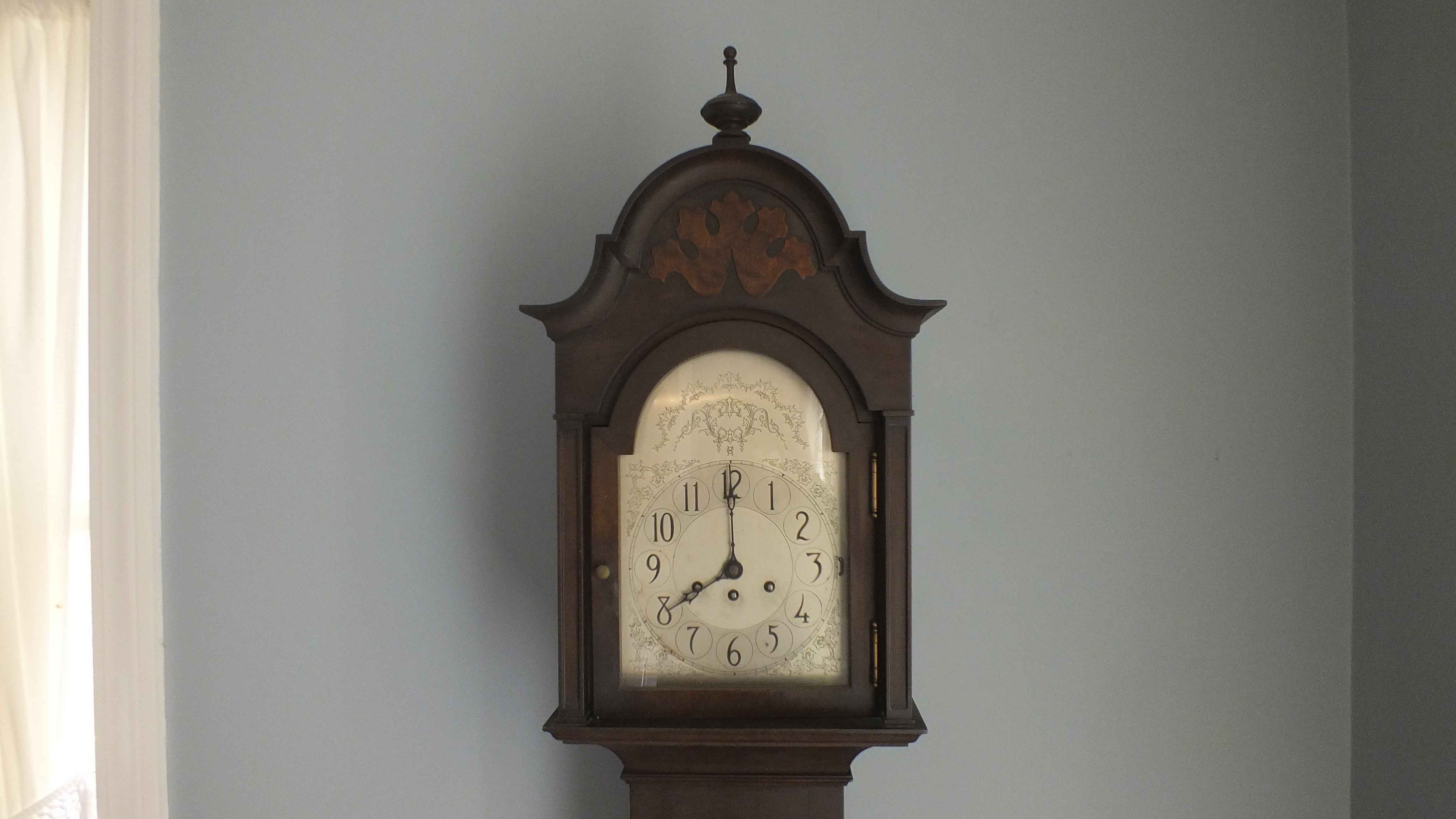  Antique Herschede Hall Grandmother Clock 