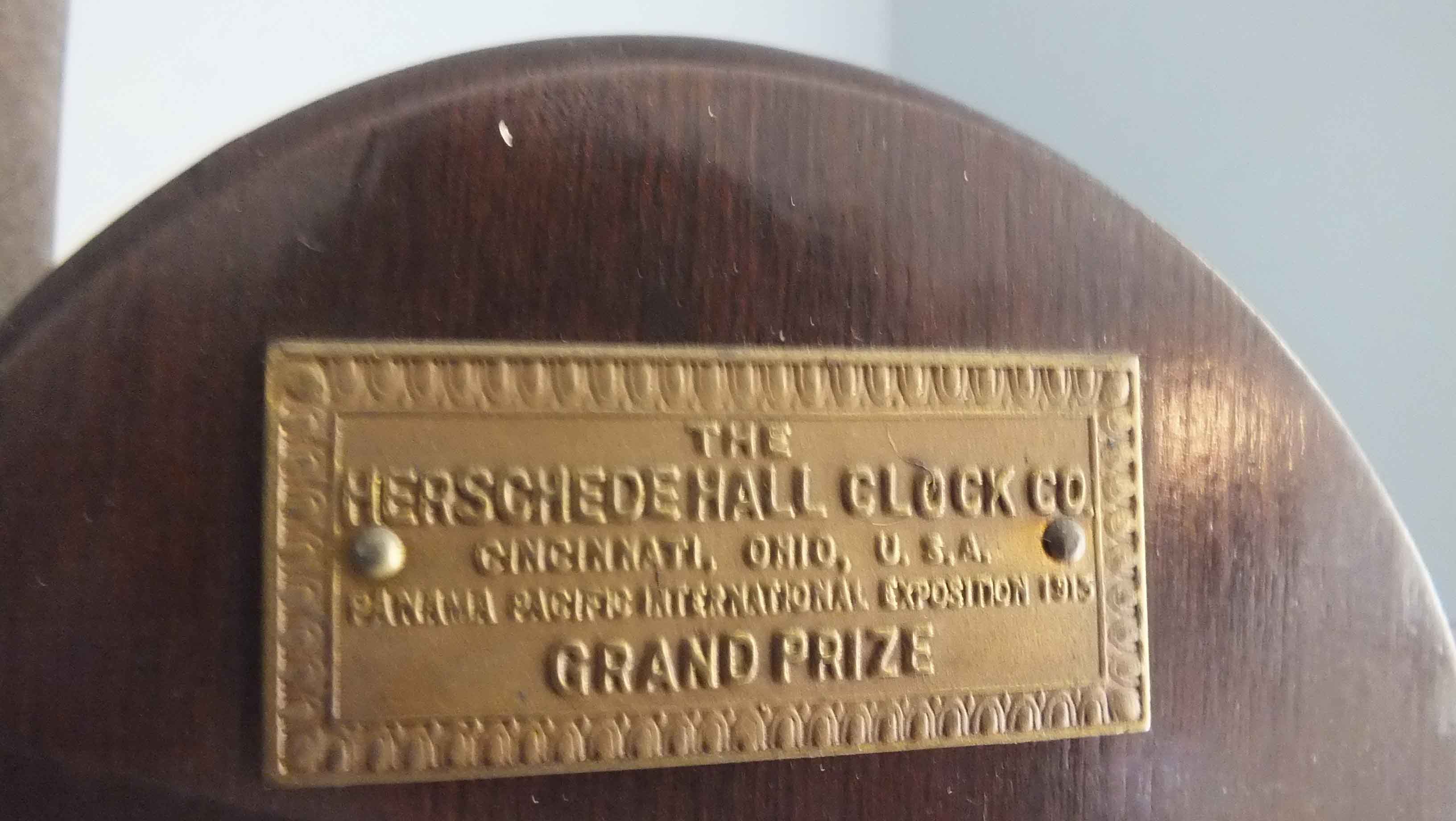  Antique Herschede Hall Grandmother Clock 