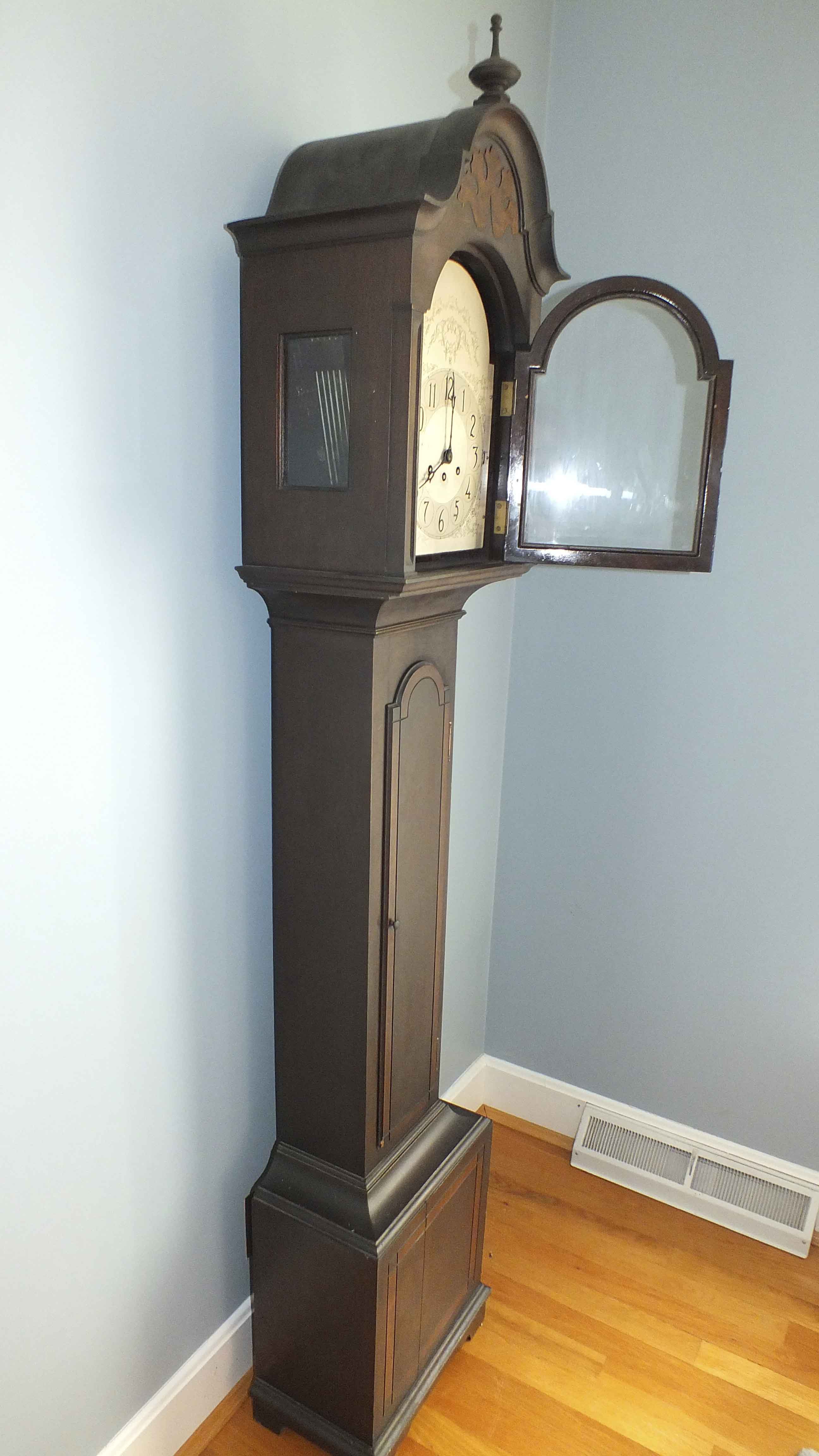  Antique Herschede Hall Grandmother Clock 