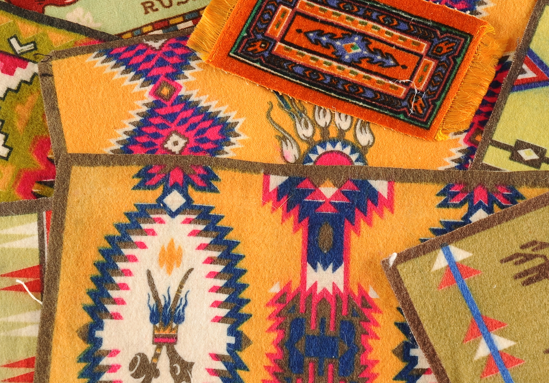 Collection of Vintage Tobacco Felts