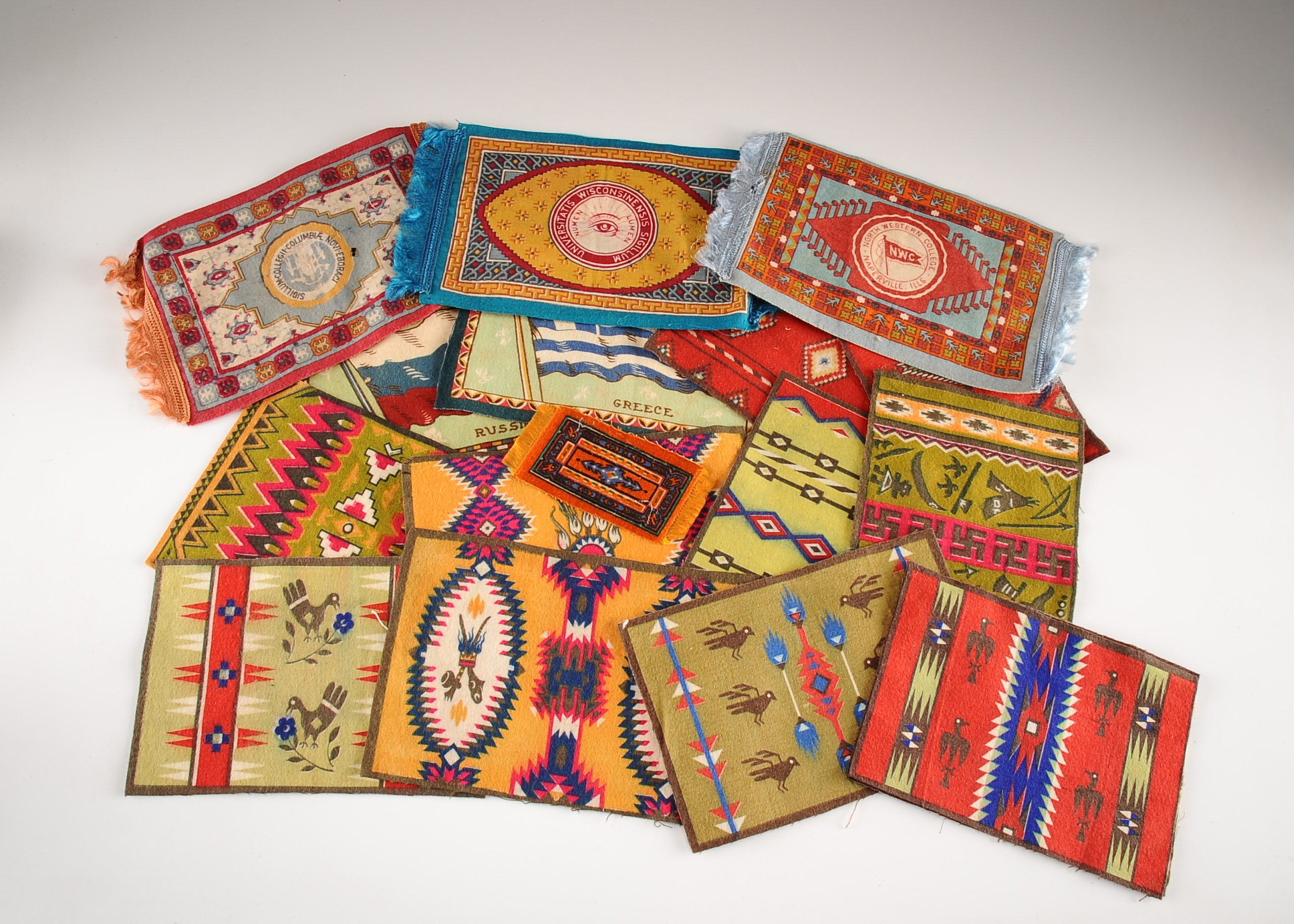 Collection of Vintage Tobacco Felts