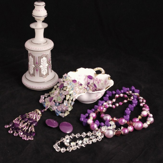 Collection of Jewelry and Accessories Includes a Haviland Bowl