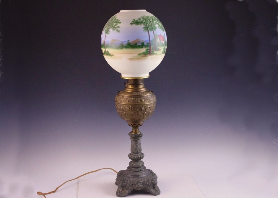 Juno Lamp Made by Edward Miller & Co., Circa 1890s