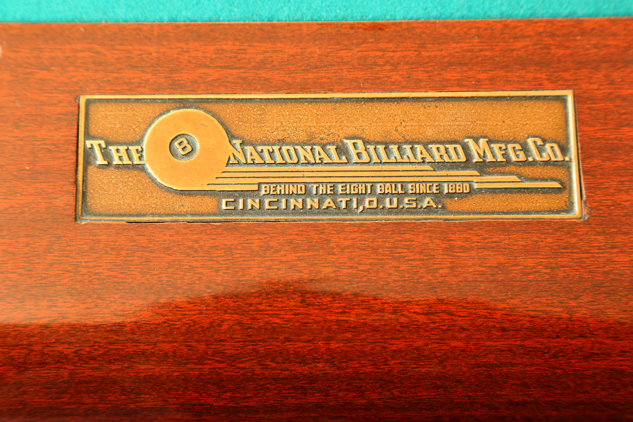 National Billiard Mfg. Co. Billiard Table