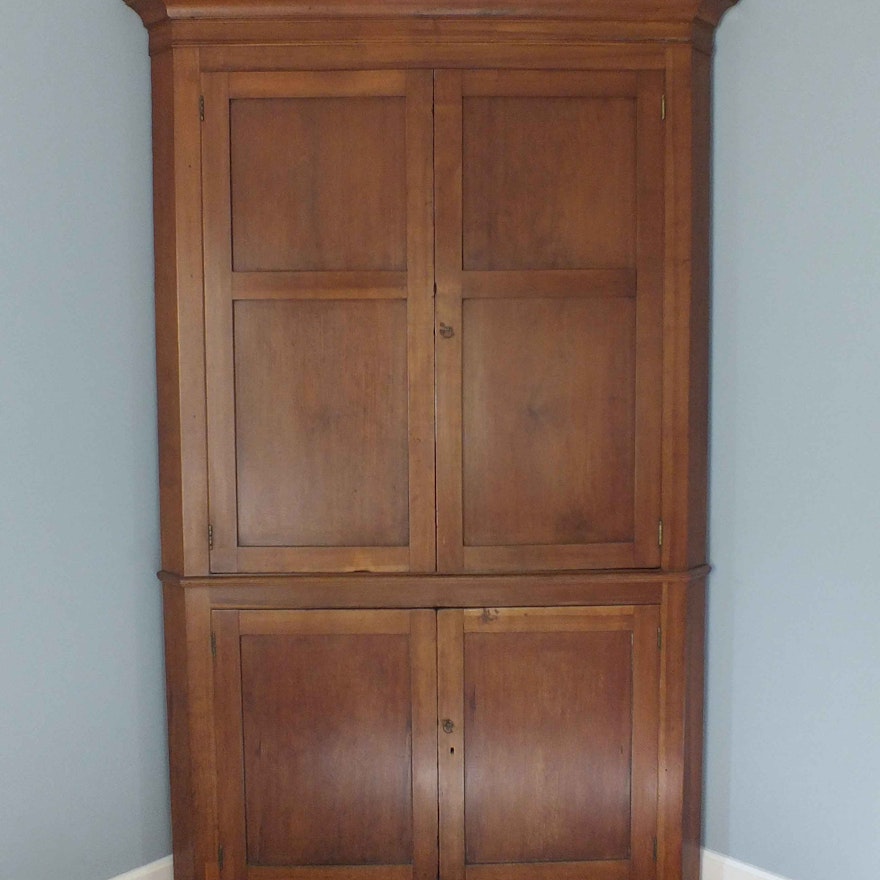 Antique Cherry Corner Cabinet