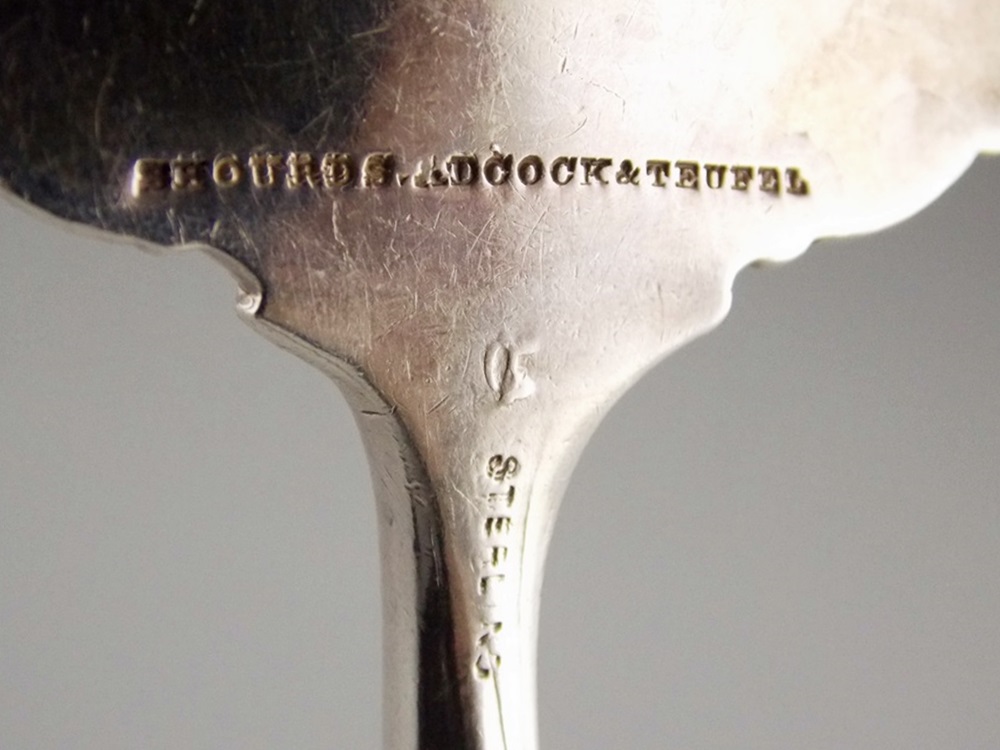 A Rare and Resplendent Antique Sterling Silver Serving Spoon 