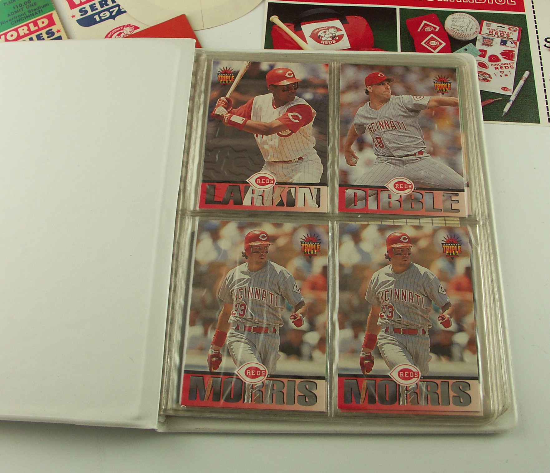 Cincinnati Reds Memorabilia Includes 1975 World Series Tickets and Signed Photo