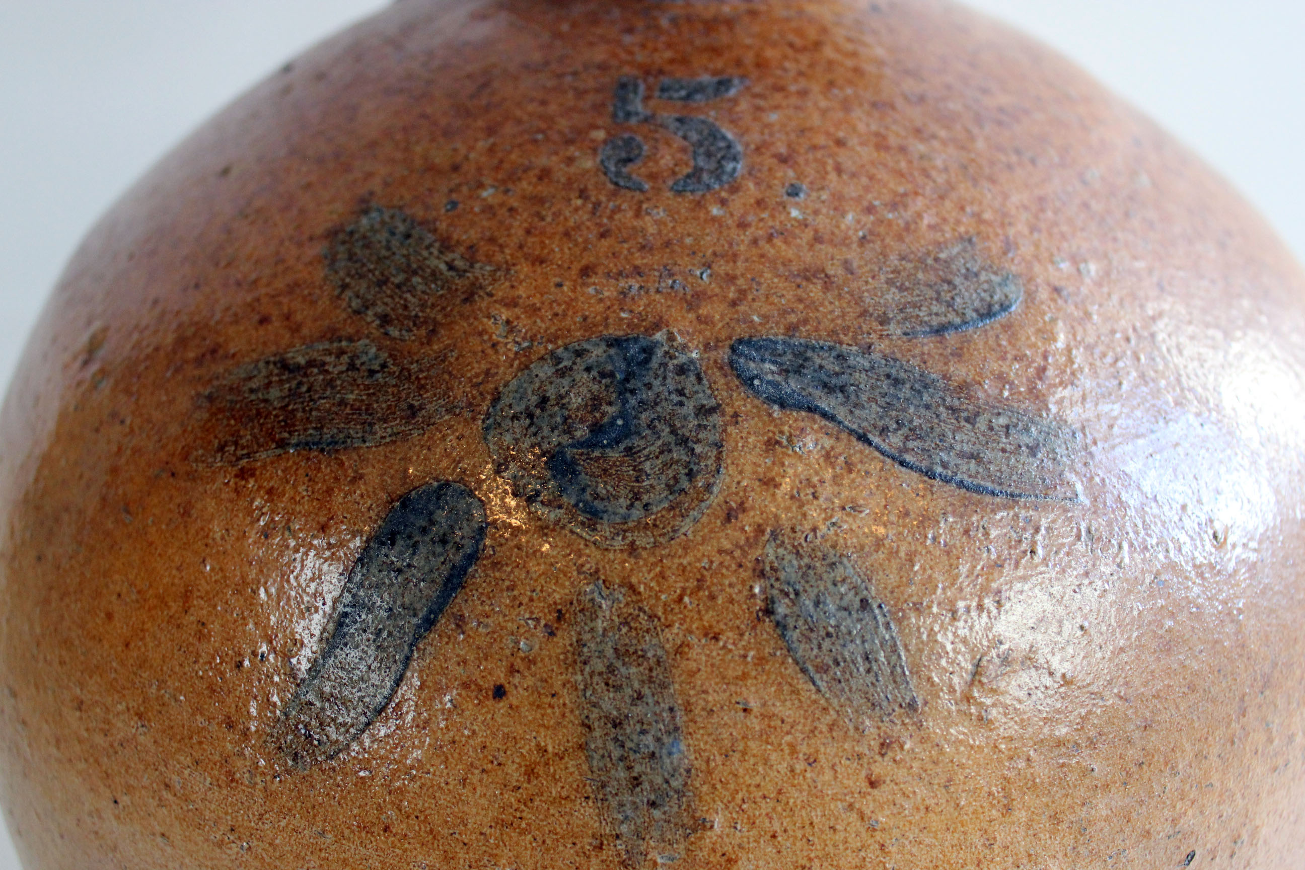 Antique 5 Gallon Stoneware Jug & Cork "WM. Rupp. Mfr., Harrison, Ohio" 