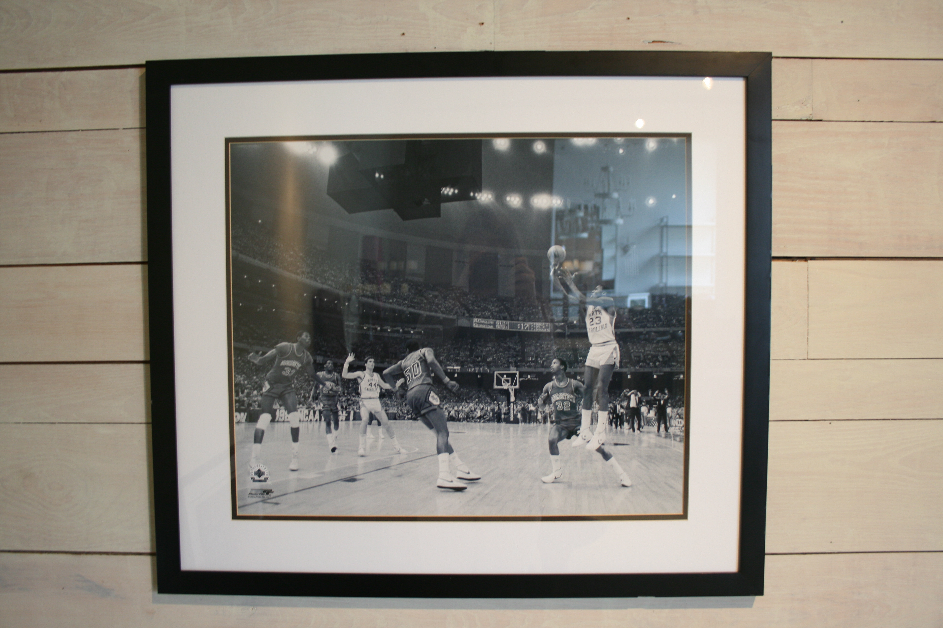 Michael Jordan's Shot Wins Title for North Carolina Print