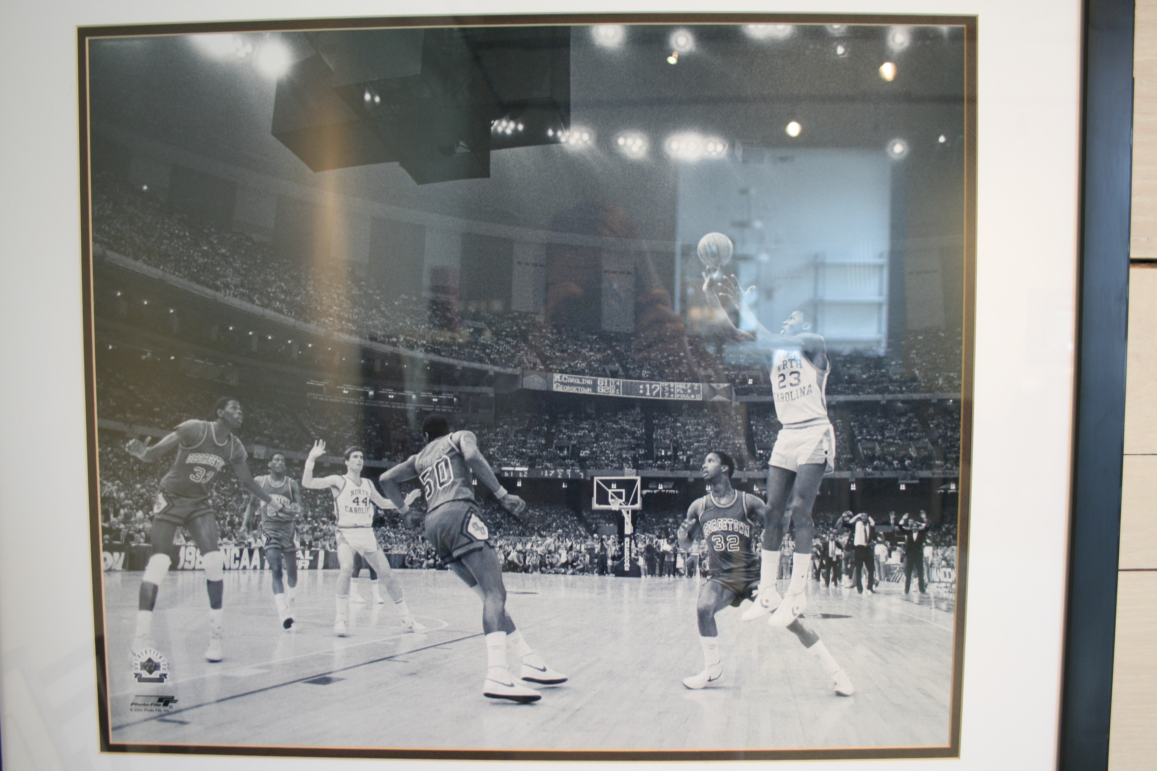 Michael Jordan's Shot Wins Title for North Carolina Print