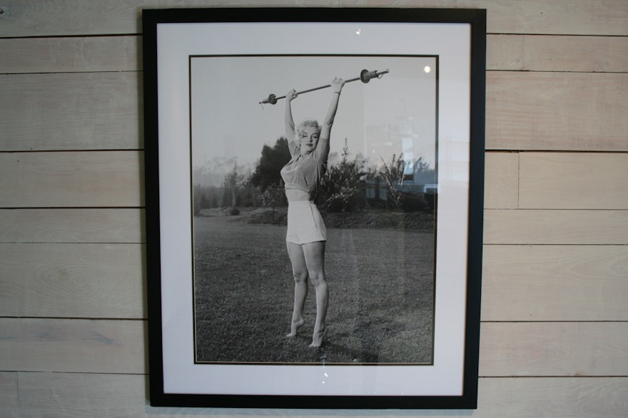 Marilyn Monroe, Lifting Weights Photo Print