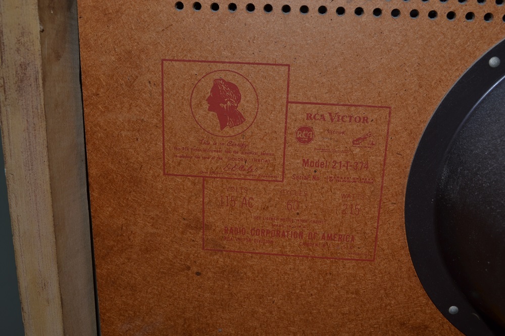 Vintage RCA TV In Cabinet