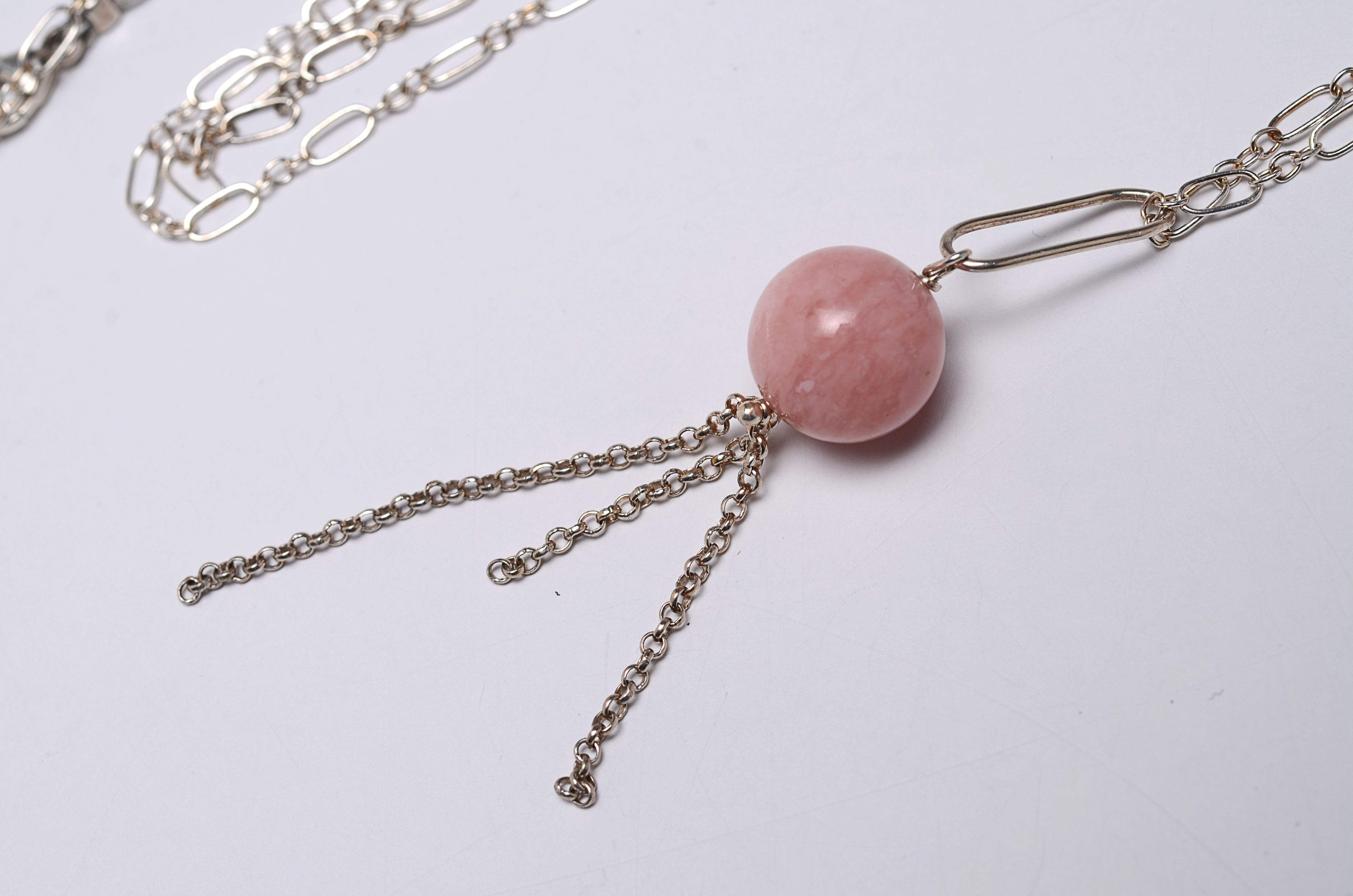 Sterling Silver Peruvian Opal Necklace, Designed by Paolo