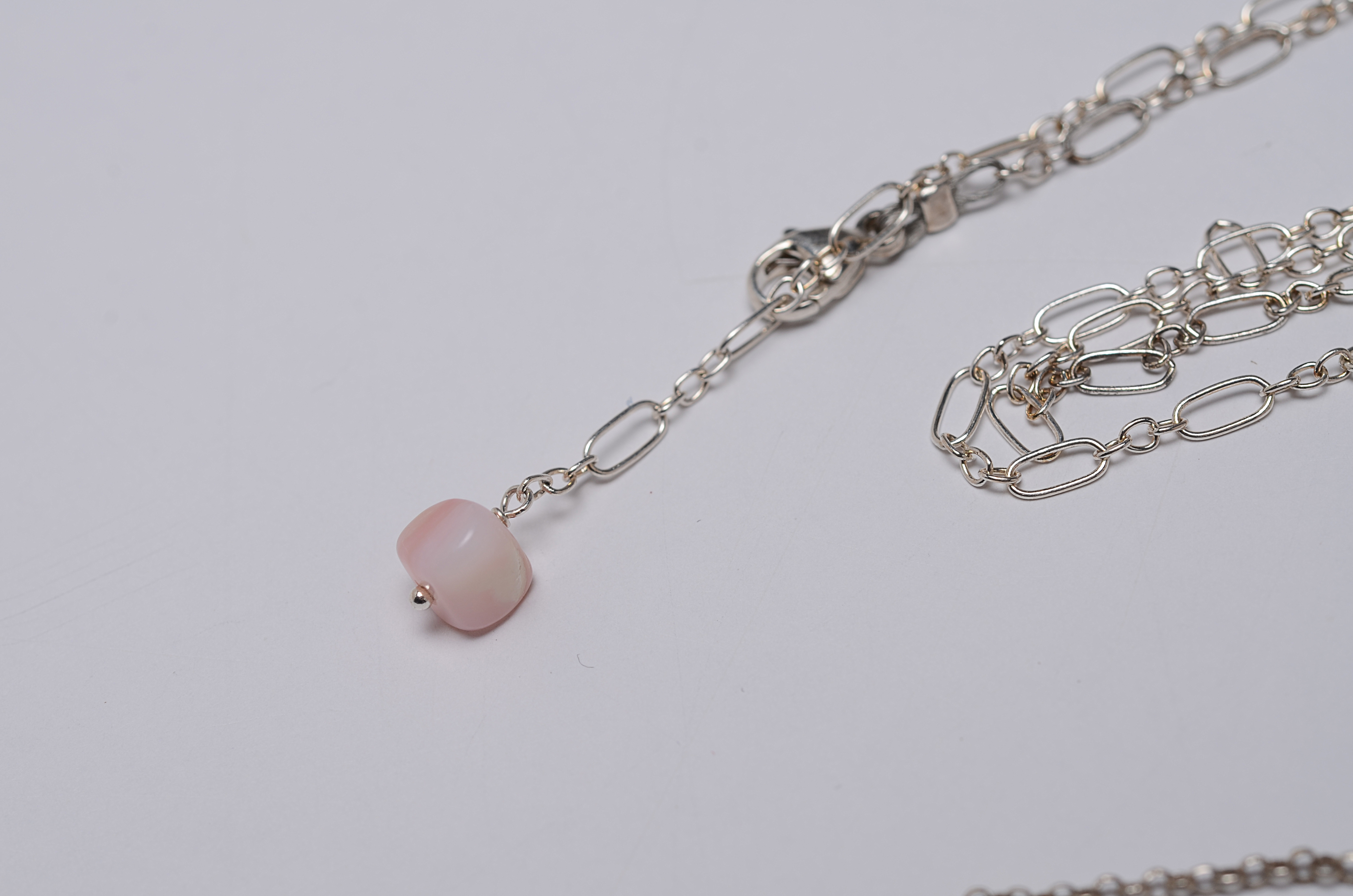 Sterling Silver Peruvian Opal Necklace, Designed by Paolo