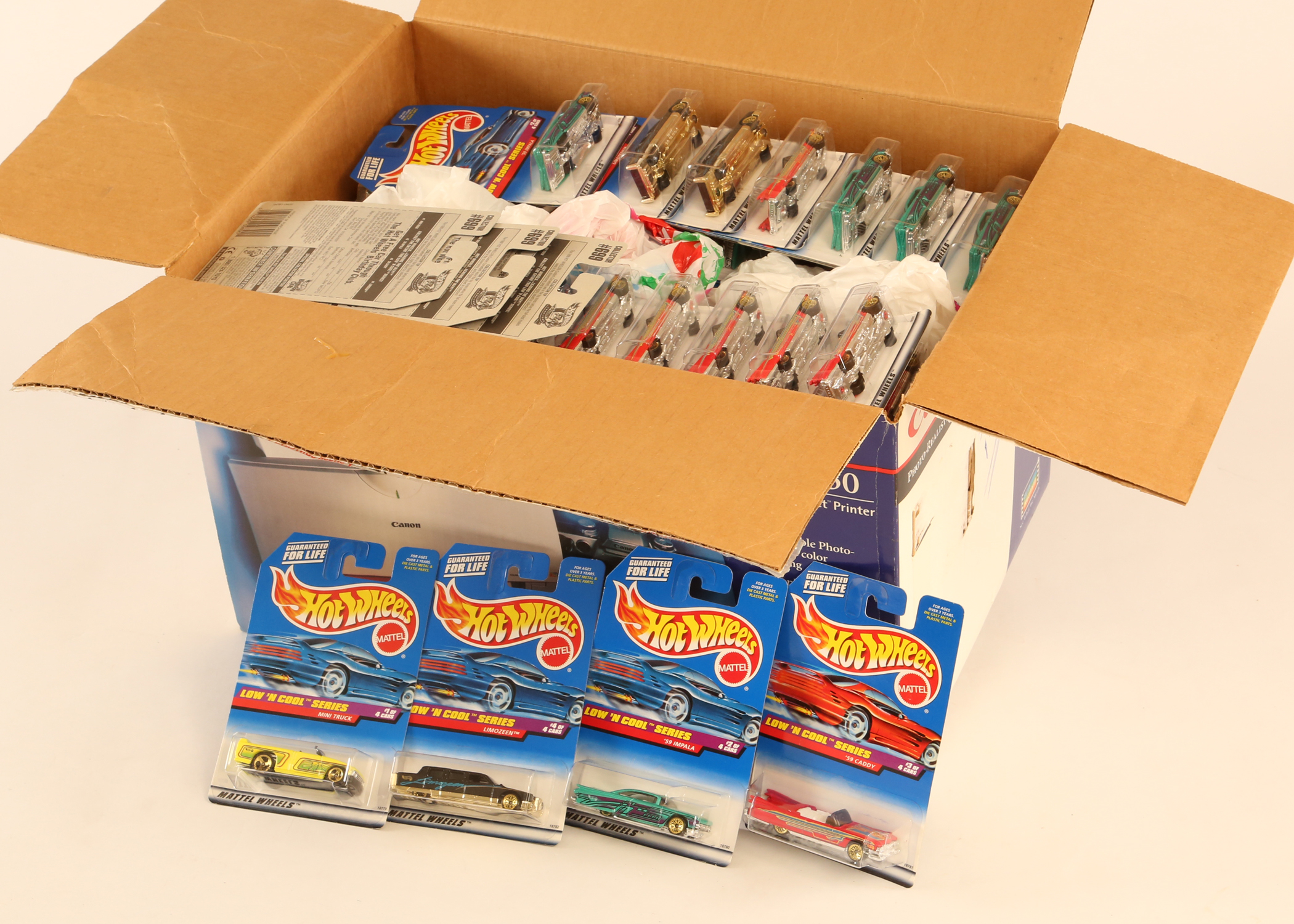 Large Group of Low & Cool Series Hot Wheel Cars