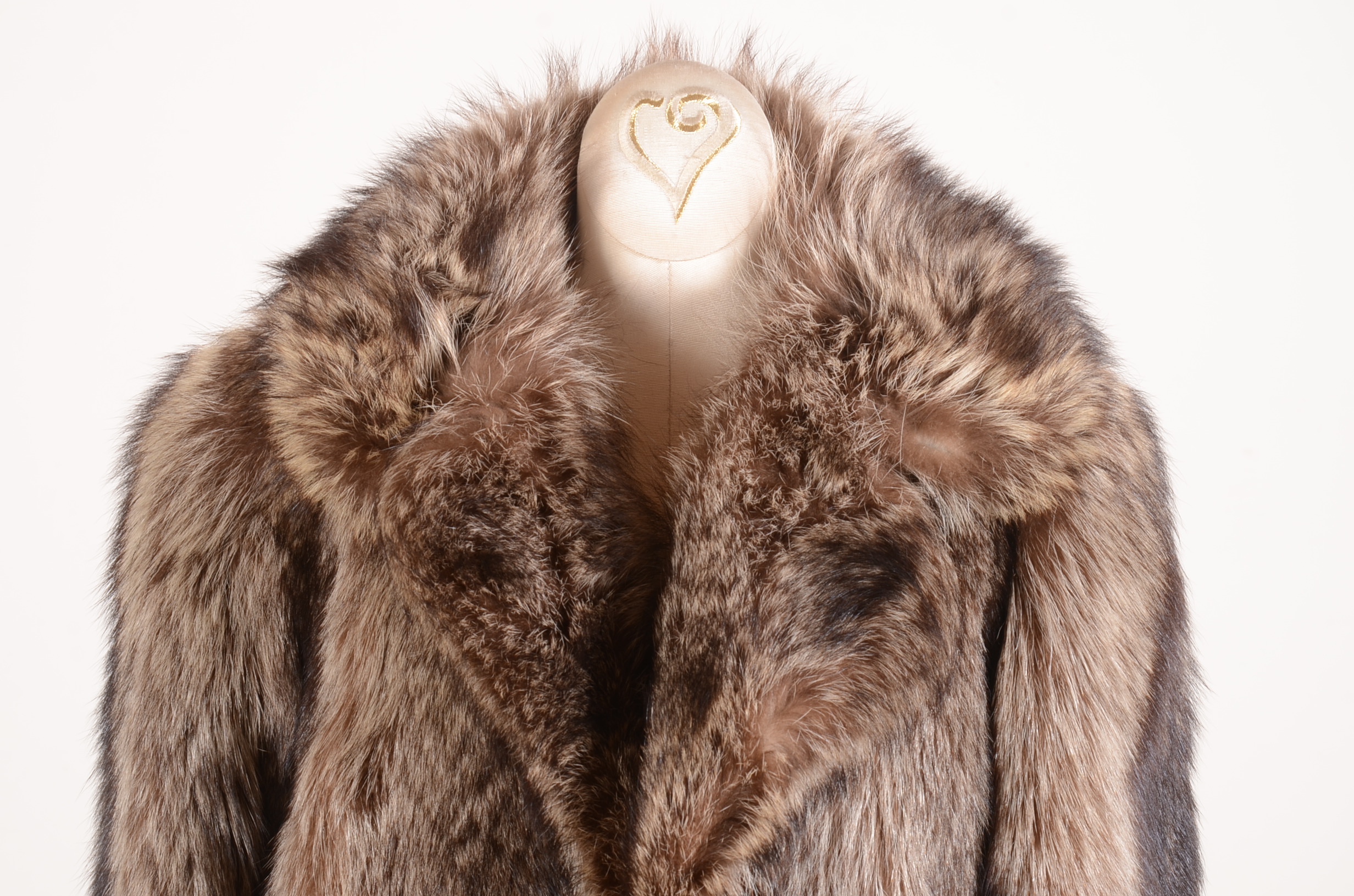 Vintage Pierre Cardin Boutique Furs for Gidding Jenny Raccoon Fur Coat