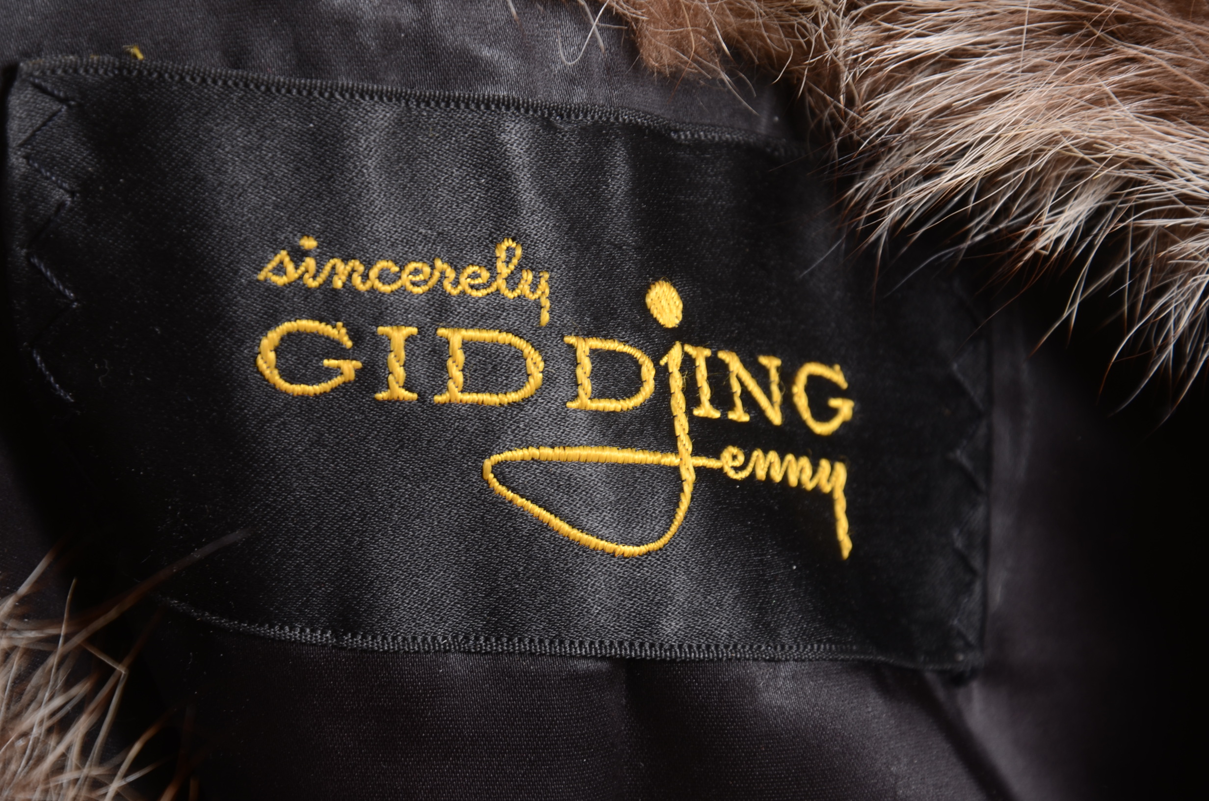 Vintage Pierre Cardin Boutique Furs for Gidding Jenny Raccoon Fur Coat