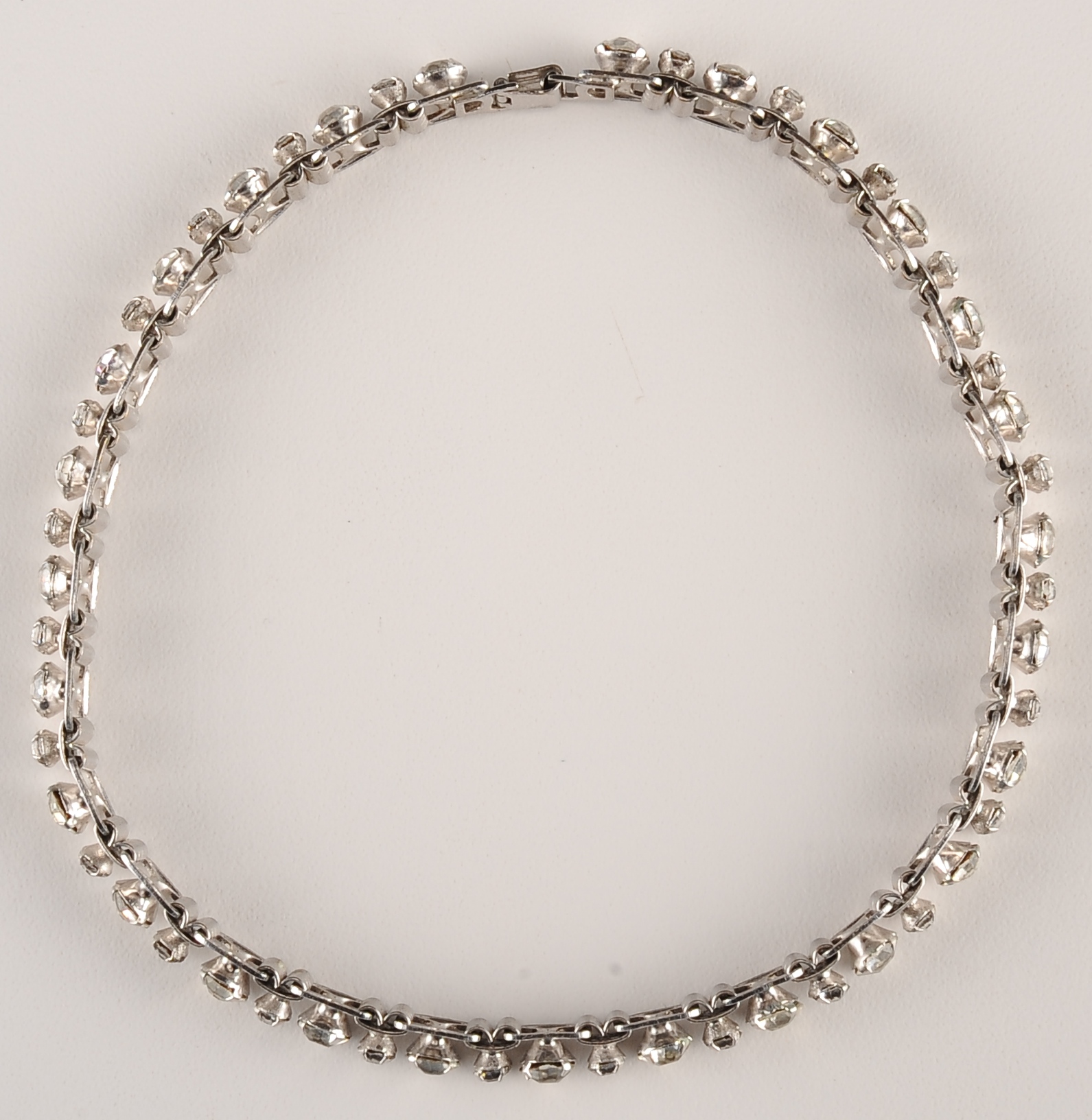 Vintage Jewelry Items, a Rhinestone Choker and Three Brooches