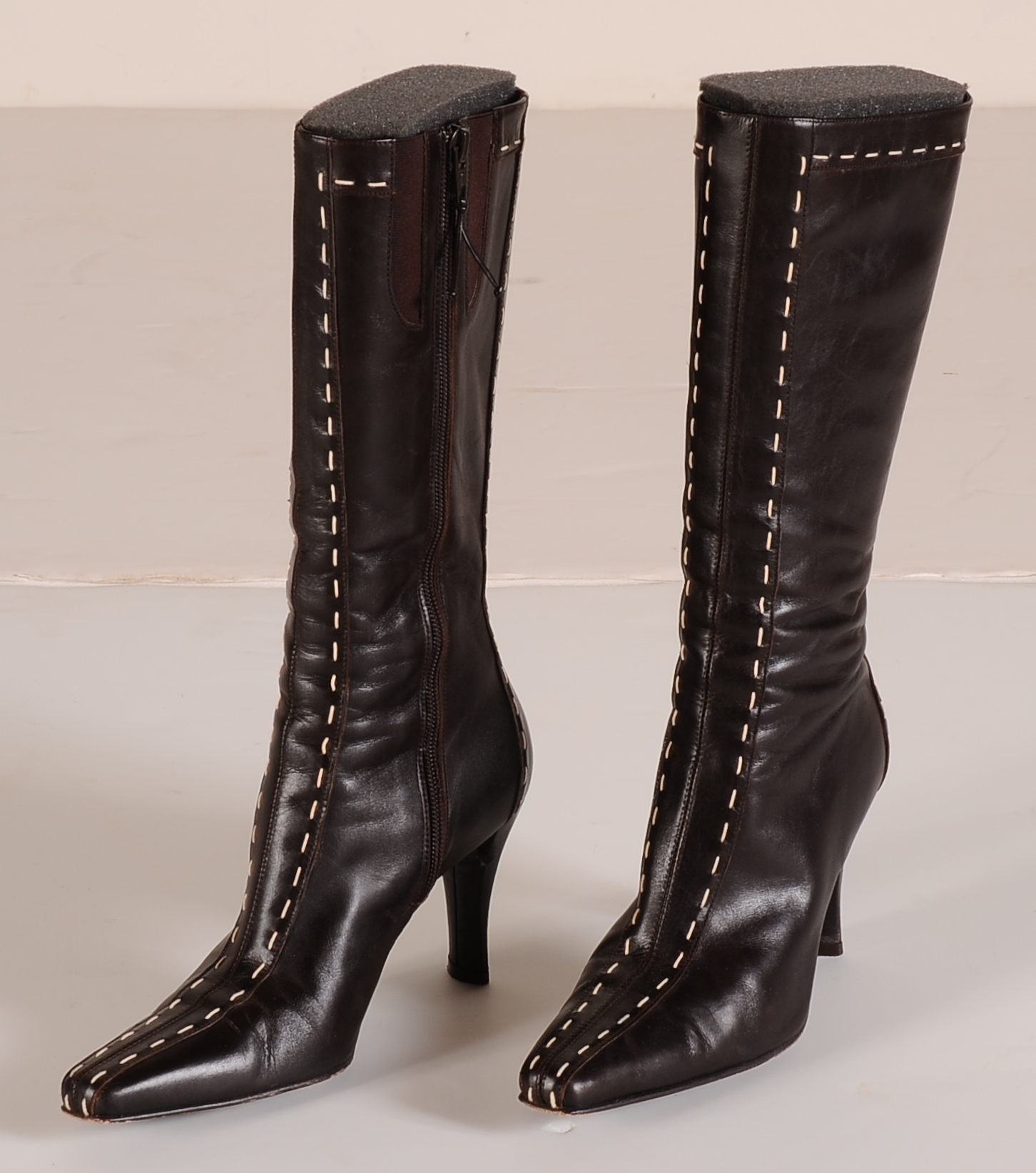 Donald J Pliner Brown Leather Calf Boots